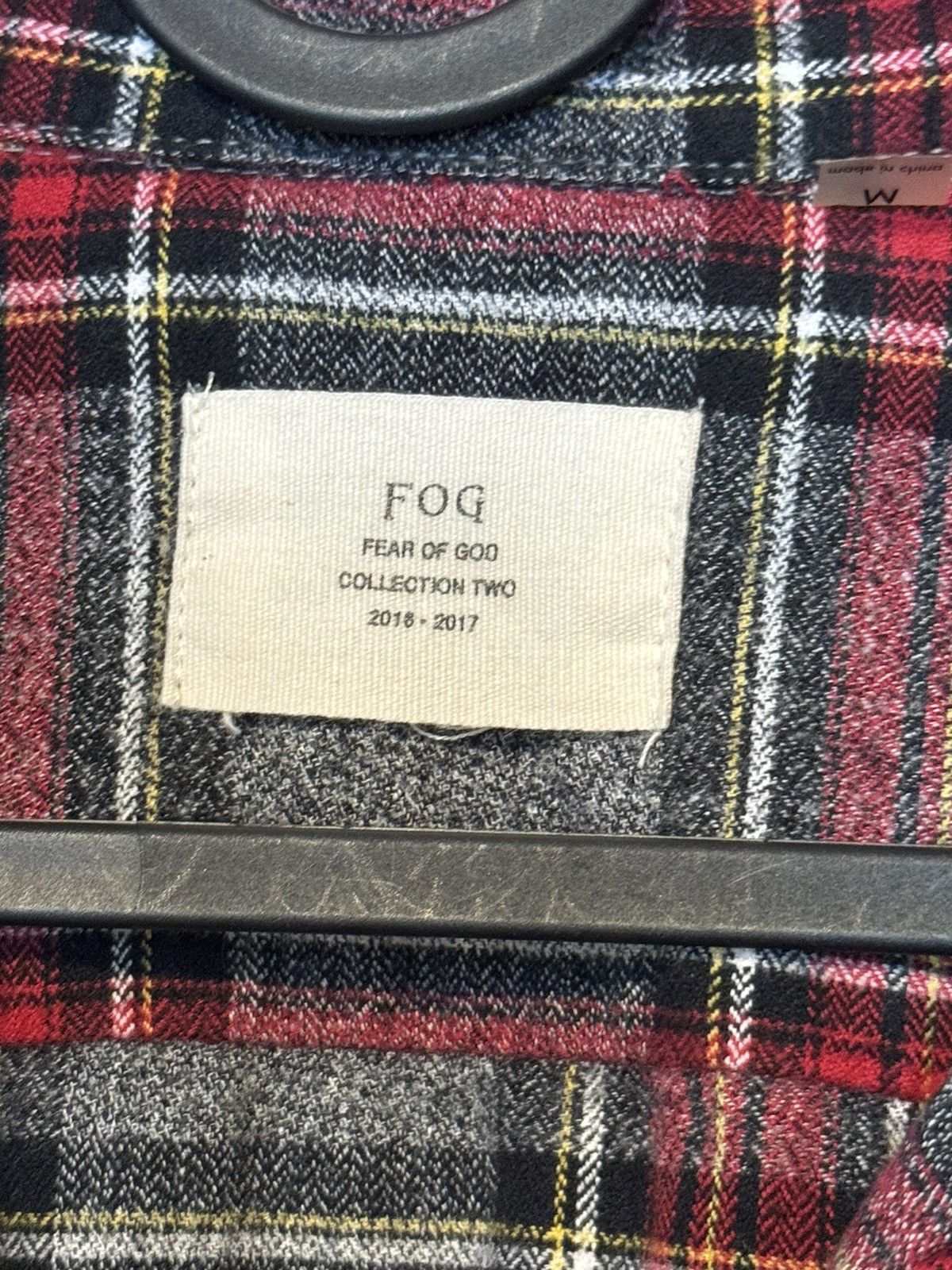 Fear of God 🔥FOG Fear of God Collection Two Flannel Grey SZ Med 16-17’ Size US M / EU 48-50 / 2 - 4 Thumbnail