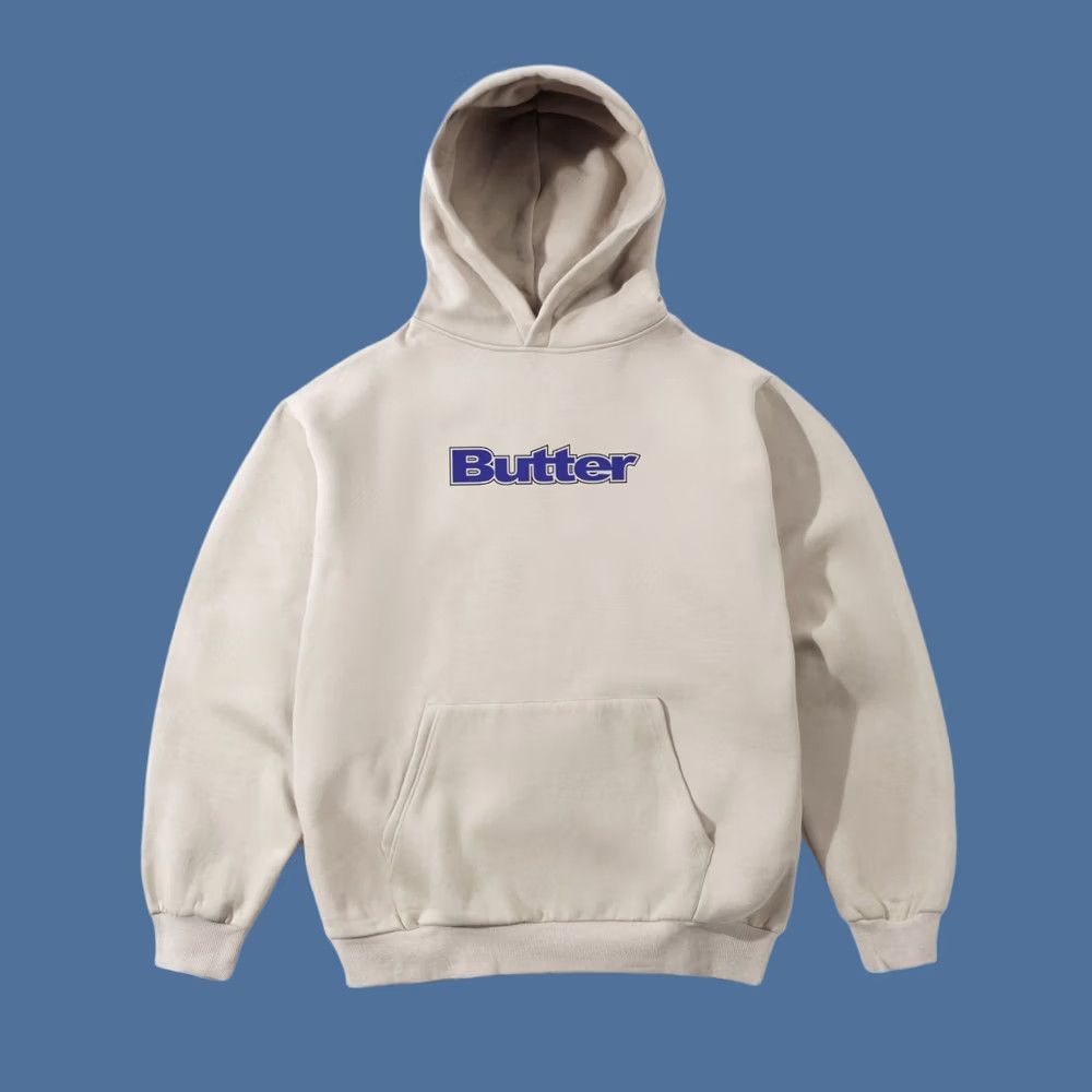 Buttero butter Hoodie Mens L Beige Brand New Outline Logo Pullover Bone Size US L / EU 52-54 / 3 - 1 Preview
