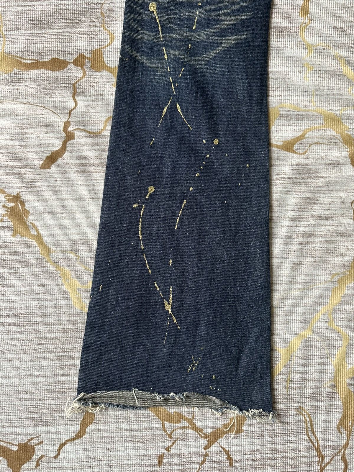 Japanese Brand FLARE Thirteen Japan Claw Marks Lowrise Design Denim Size US 29 - 14 Thumbnail