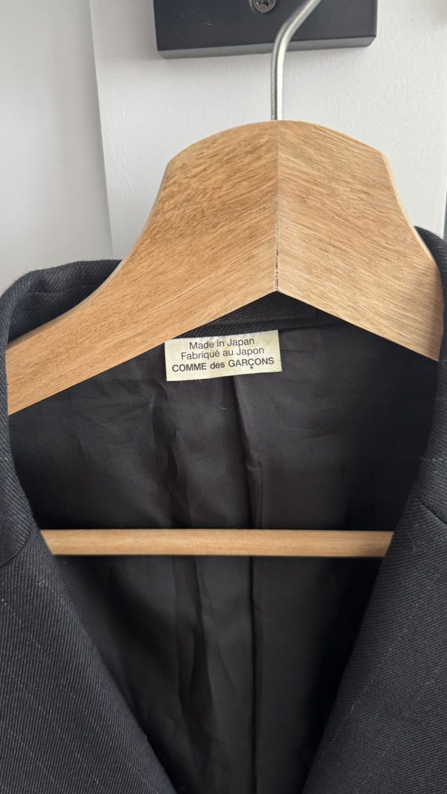 Comme des Garcons Comme des Garçons Homme Deux black blazer with satin lining Size US S / EU 44-46 / 1 - 2 Thumbnail