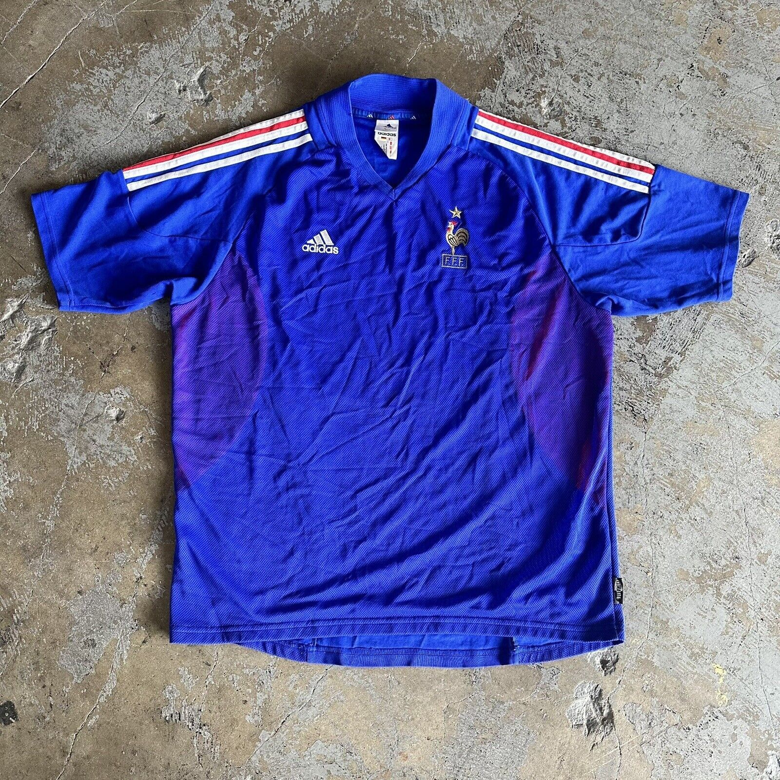 Adidas Vintage Adidas France National Team Soccer Jersey FIFA Size US XL / EU 56 / 4 - 2 Thumbnail