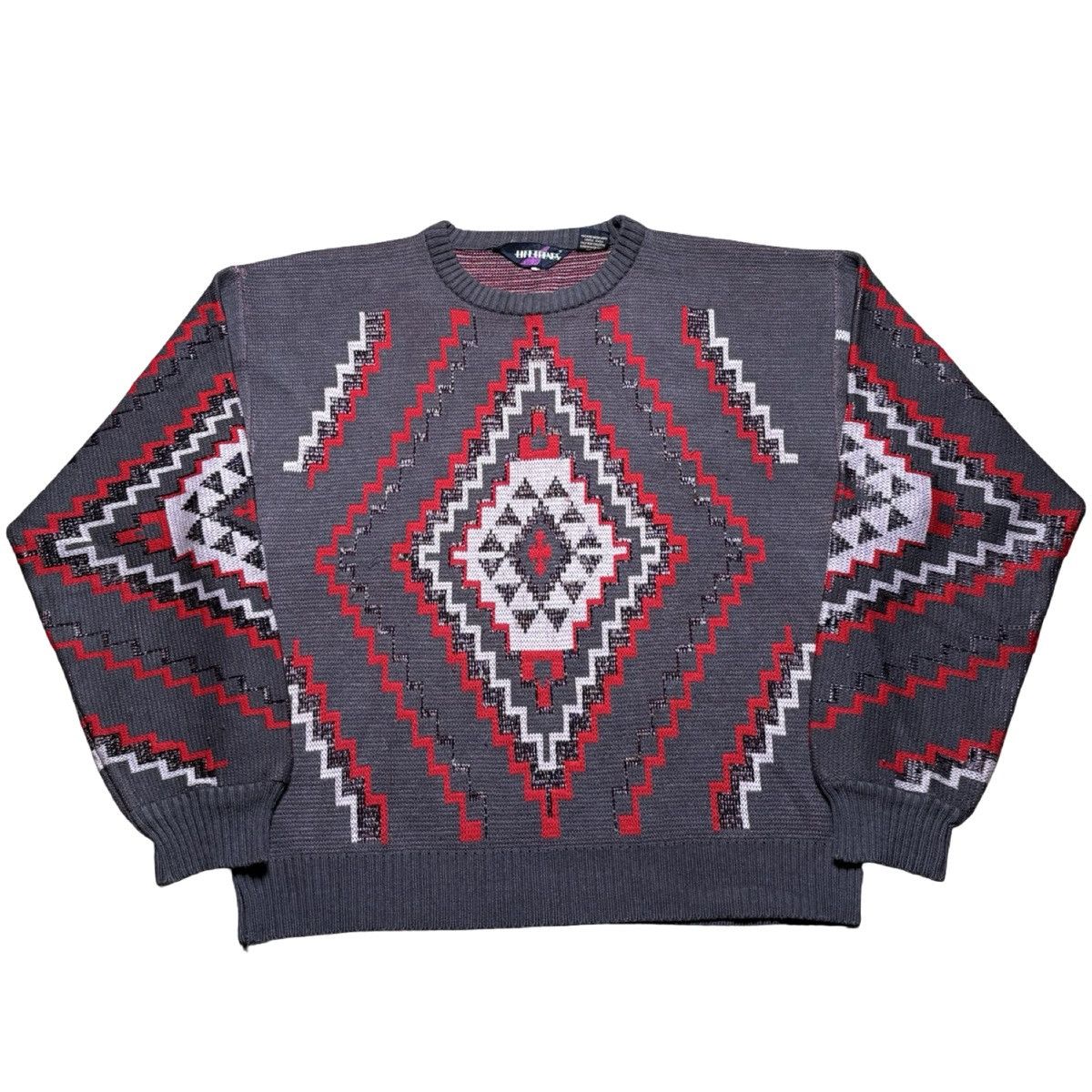 Other Vintage Aztec Southwestern Acrylic Knit Sweater Men's L Boxy Size US L / EU 52-54 / 3 - 1 Thumbnail