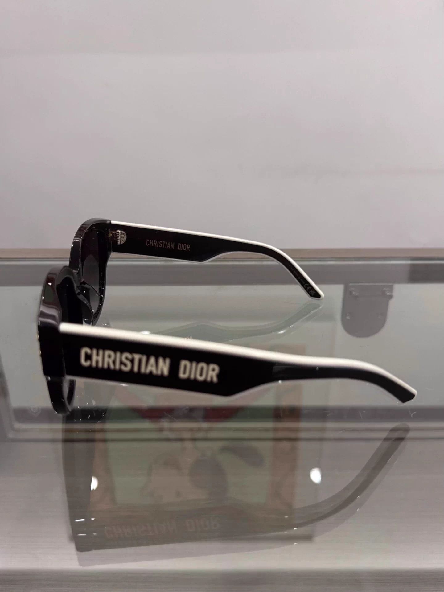 Dior Dior Black Sunglasses White Star Logo Side Size ONE SIZE - 5 Thumbnail