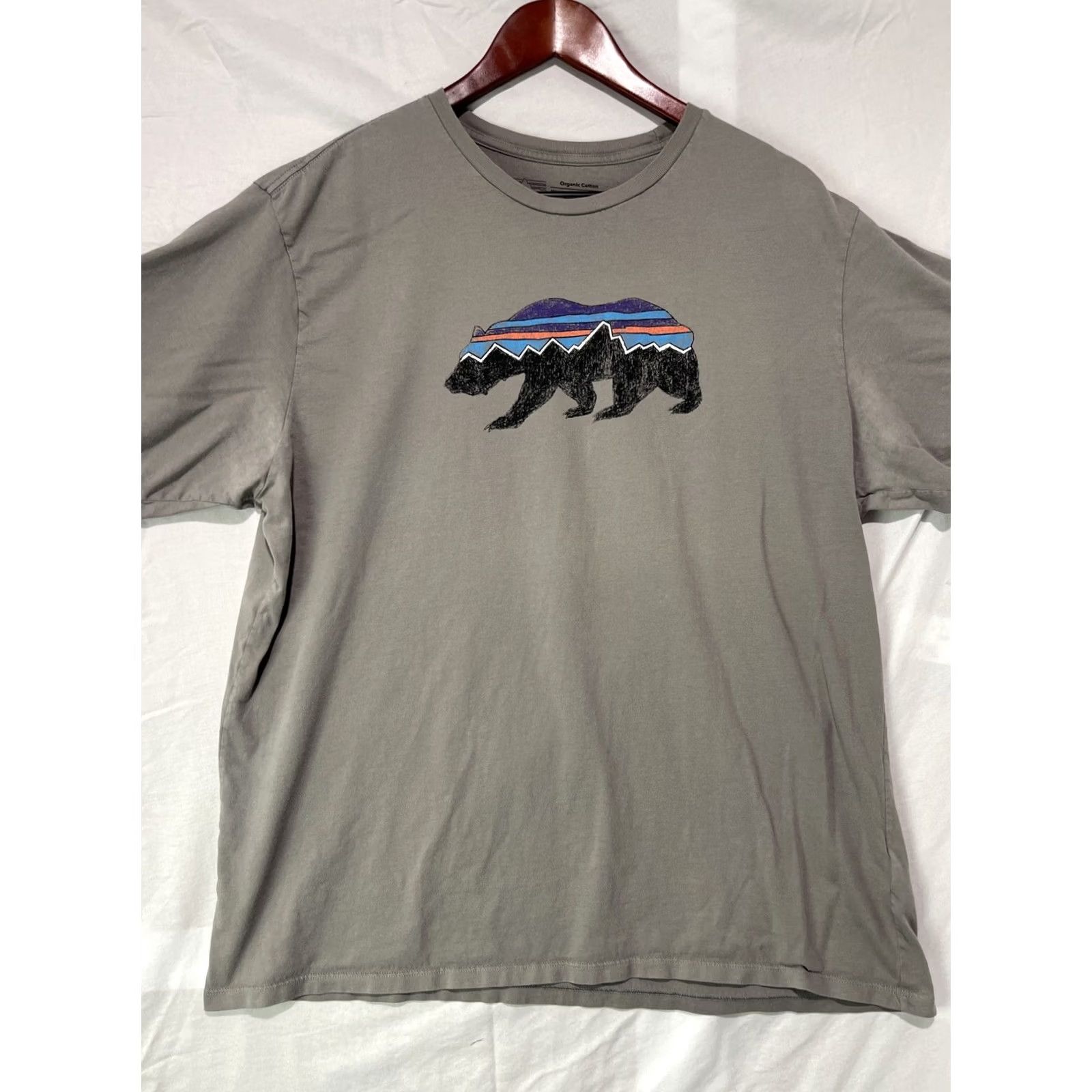 Patagonia Patagonia Shirt Mens Large Regular Fit Short Sleeve Outdoor Bear Logo Gray Flaws Size US L / EU 52-54 / 3 - 2 Thumbnail