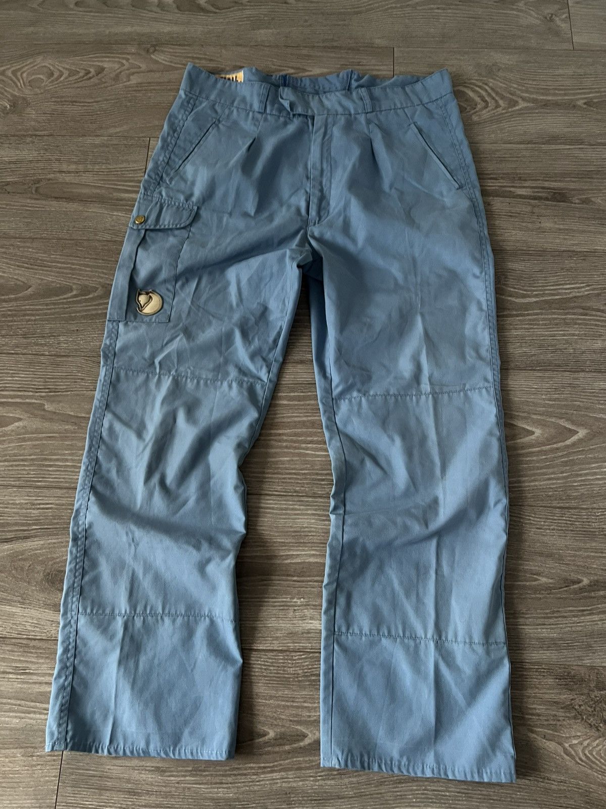 Fjallraven × Vintage ‼️Vintage Fjallraven Leather Logo Cargo Forest Utility Pants‼️ Size US 36 / EU 52 - 9 Thumbnail
