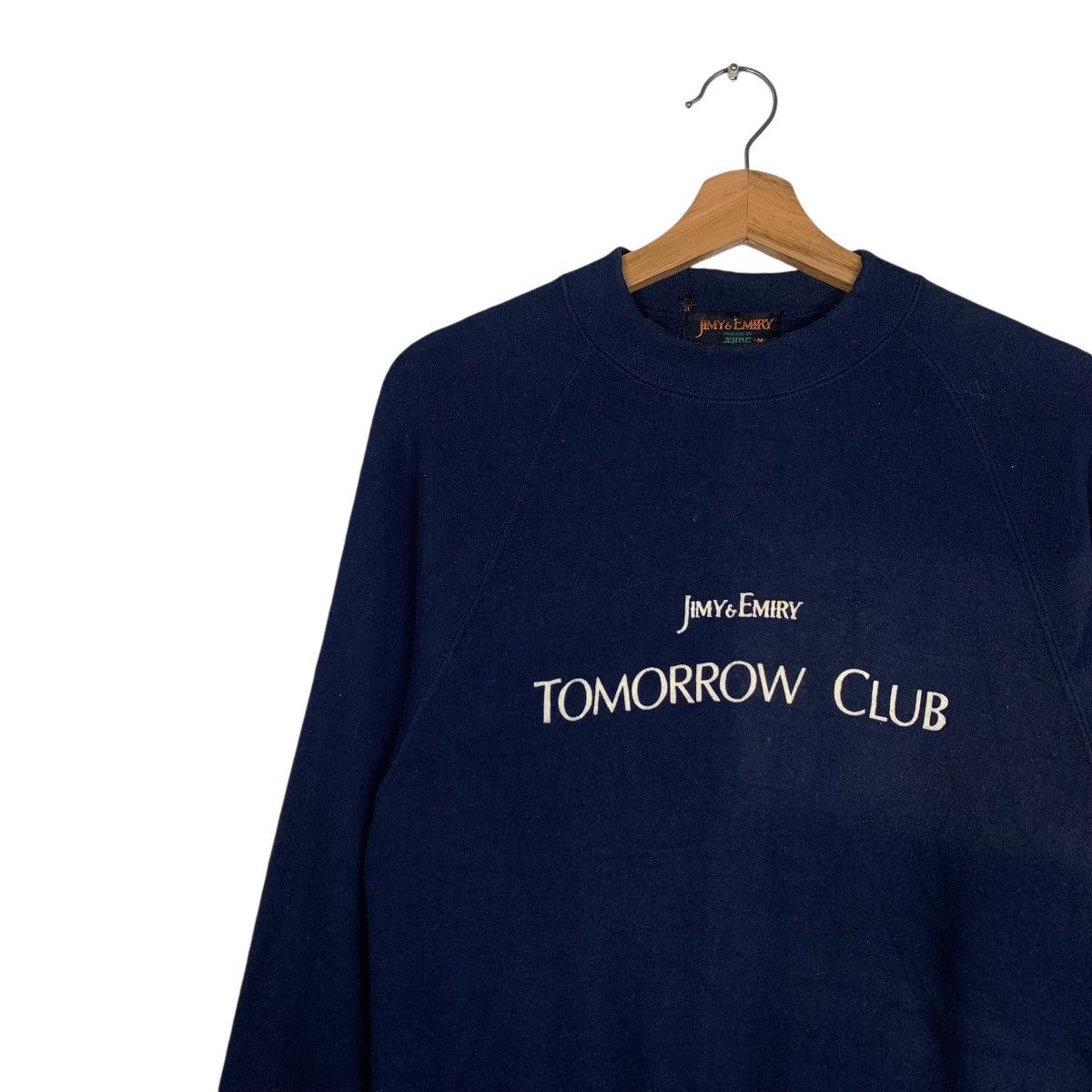 Vintage JIMY & EMIRY Tomorrow Club Crewneck Sweatshirt #1534-C39 Size US M / EU 48-50 / 2 - 6 Thumbnail