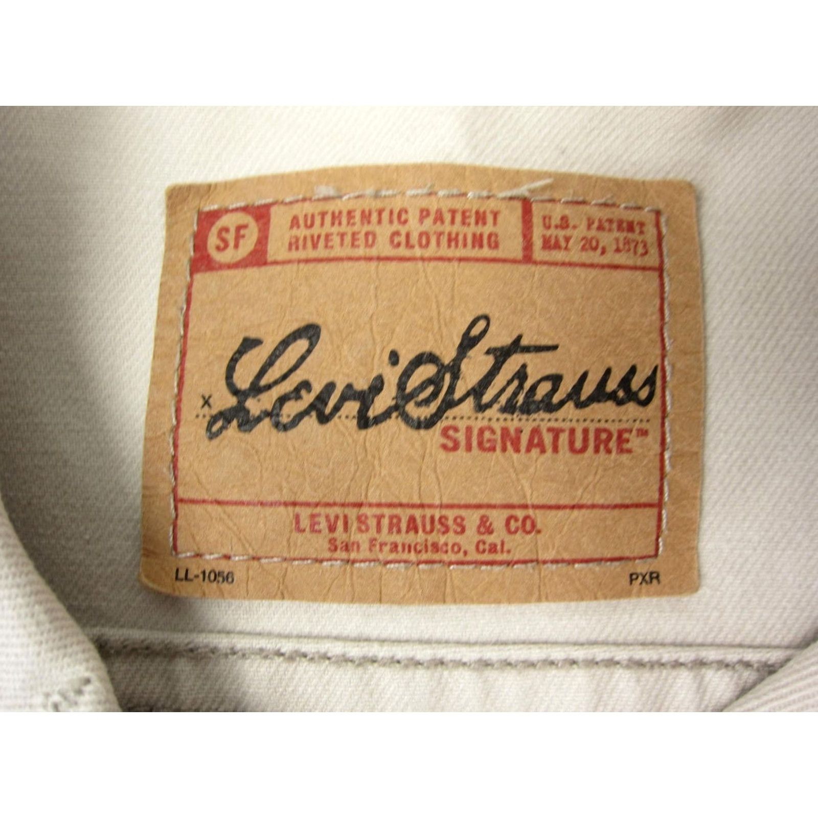 Levi's VINTAGE Levi's Jacket Womens S Beige Denim Trucker Western Button-Up Crop 70s 80s 90s Size S / US 4 / IT 40 - 4 Thumbnail