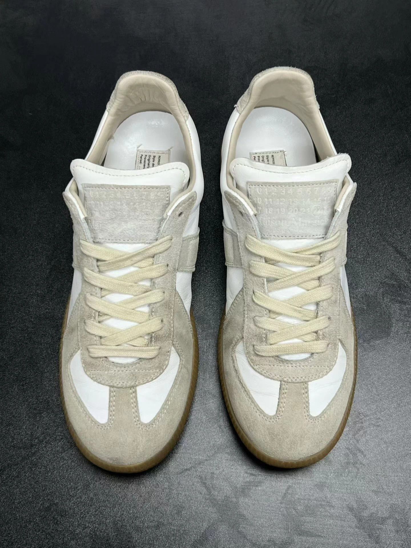 Maison Margiela Maison Margiela Replica Low Top Gray/White 37 EU VGUC Size US 6 / IT 36 - 3 Thumbnail