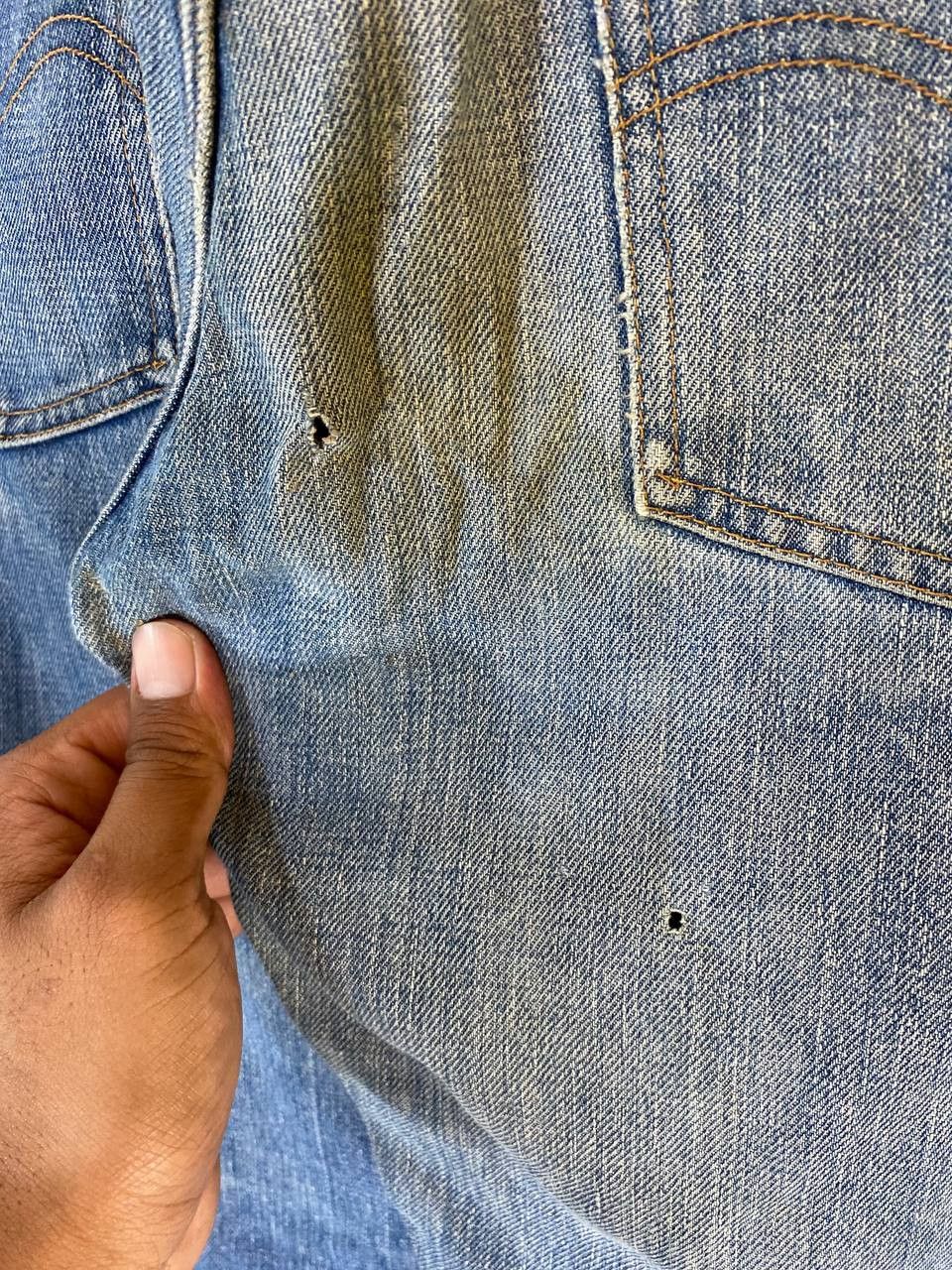 Levi's vintage 70s levis 646 bootcut flare distressed denim Size US 32 / EU 48 - 3 Thumbnail