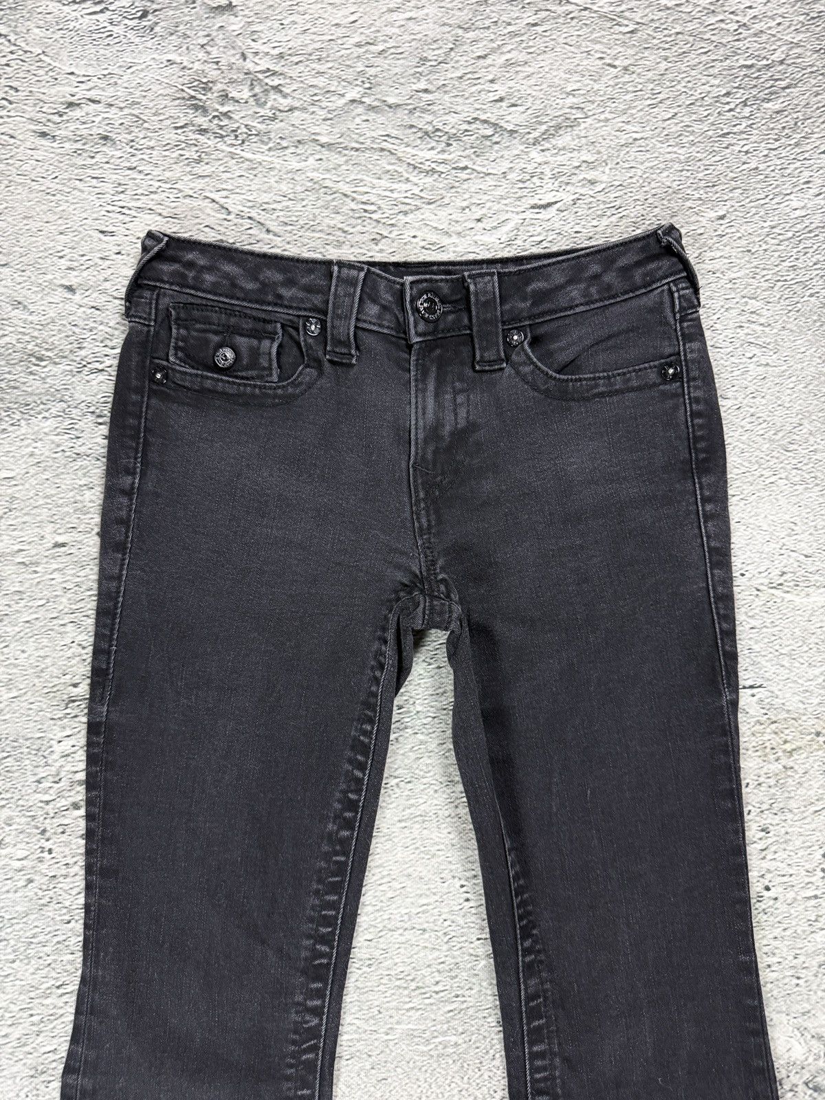 True Religion True Religion bootcut jeans black thick stitching Y2K Becca Size 25" / US 0 / IT 36 - 7 Thumbnail