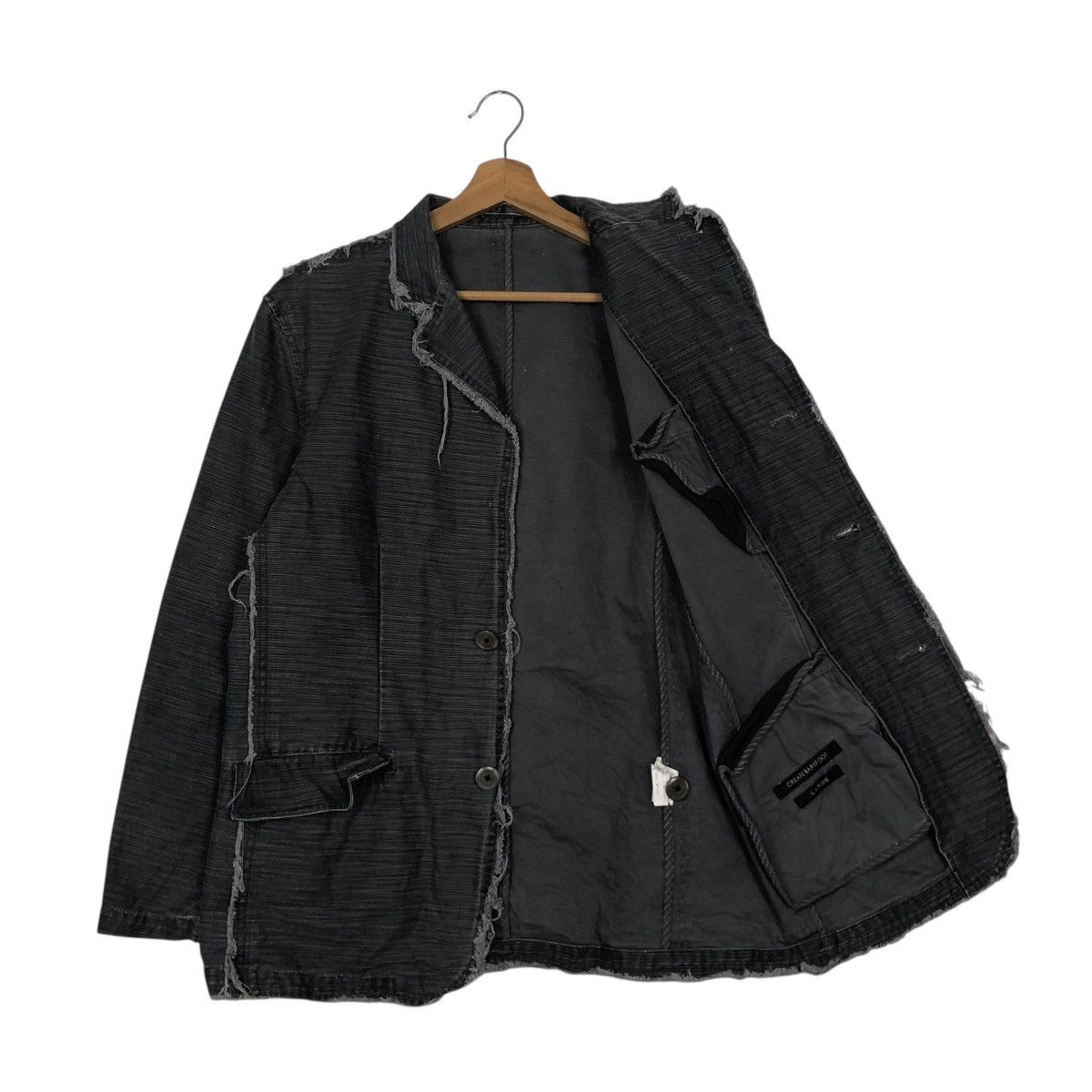 Japanese Brand 🔥VINTAGE CHORE BIKER JACKET CREATE BAREFOOT ISSEY MIYAKE Size US L / EU 52-54 / 3 - 13 Thumbnail