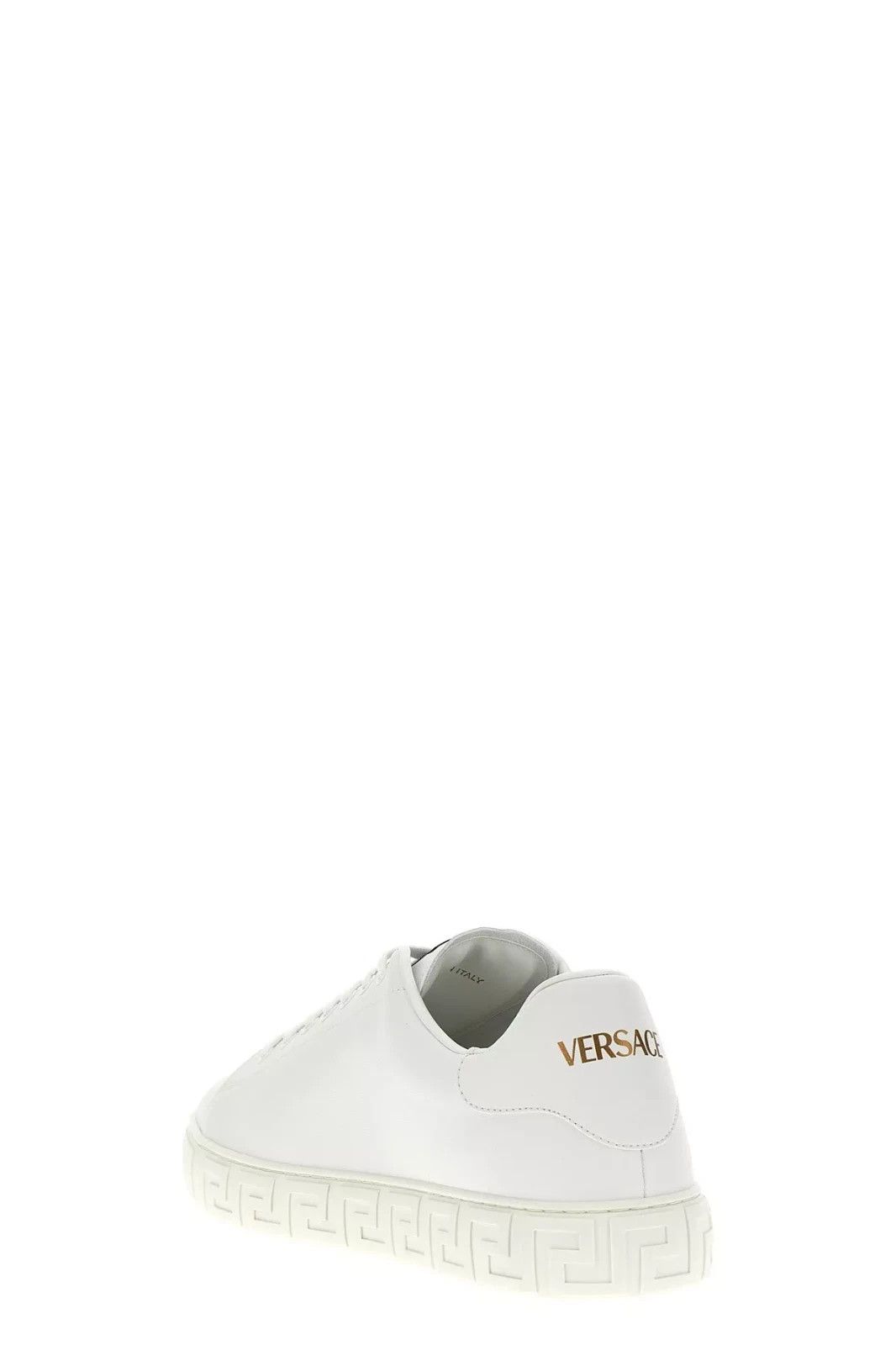 Versace VERSACE Greca White Leather Sneakers New & Authentic Size US 12 / EU 45 - 3 Thumbnail