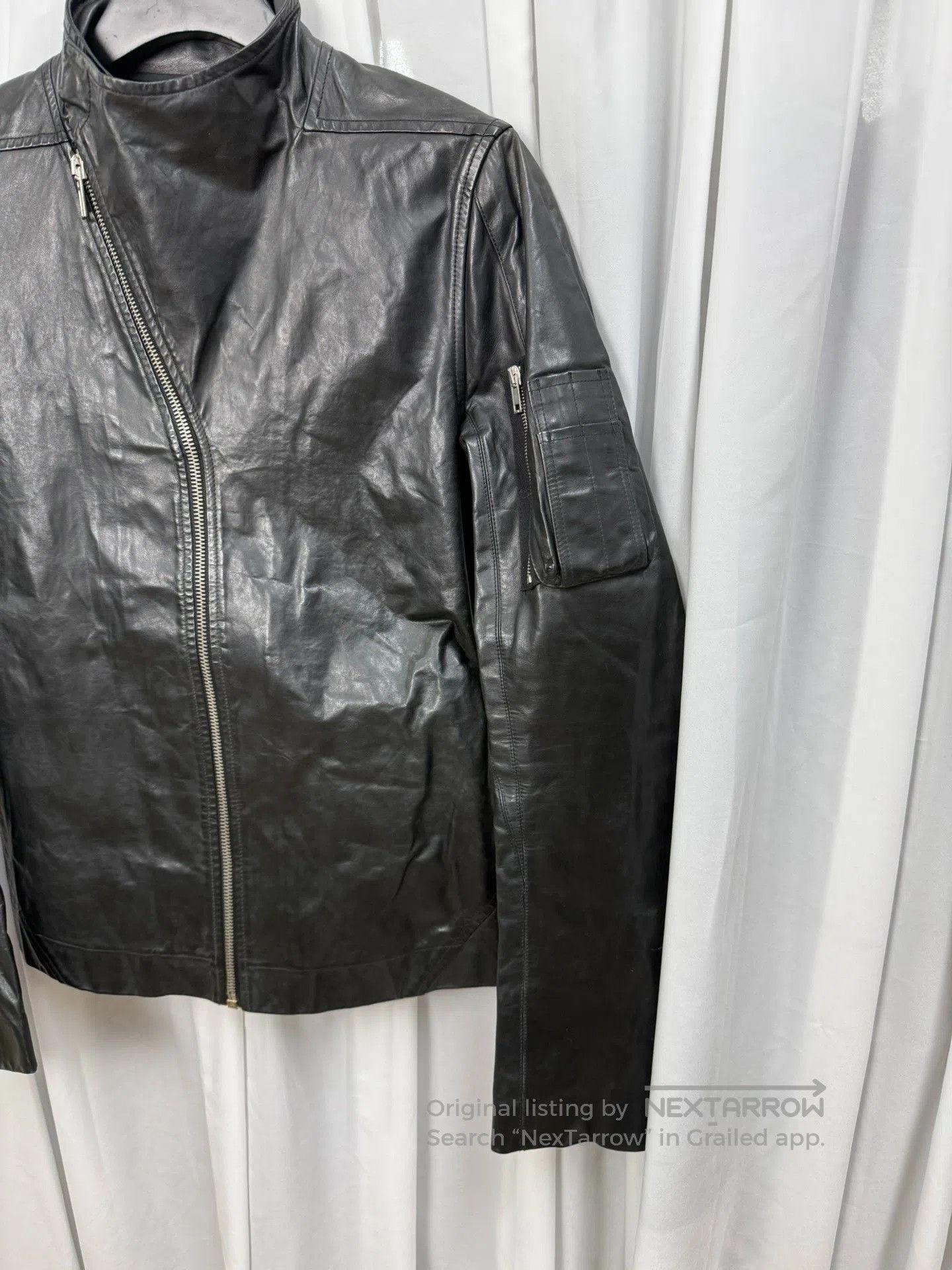 Rick Owens Rick Owens Stand Collar Biker Jacket. Size US M / EU 48-50 / 2 - 3 Thumbnail