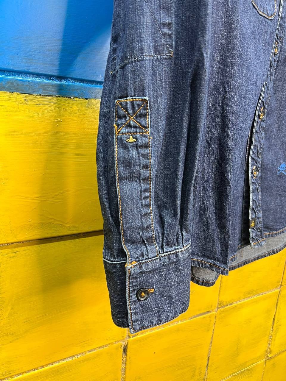 Lee × Vivienne Westwood Vivienne Westwood X Lee Denim Shirt Buttons Long Sleeve Men Size US S / EU 44-46 / 1 - 11 Thumbnail