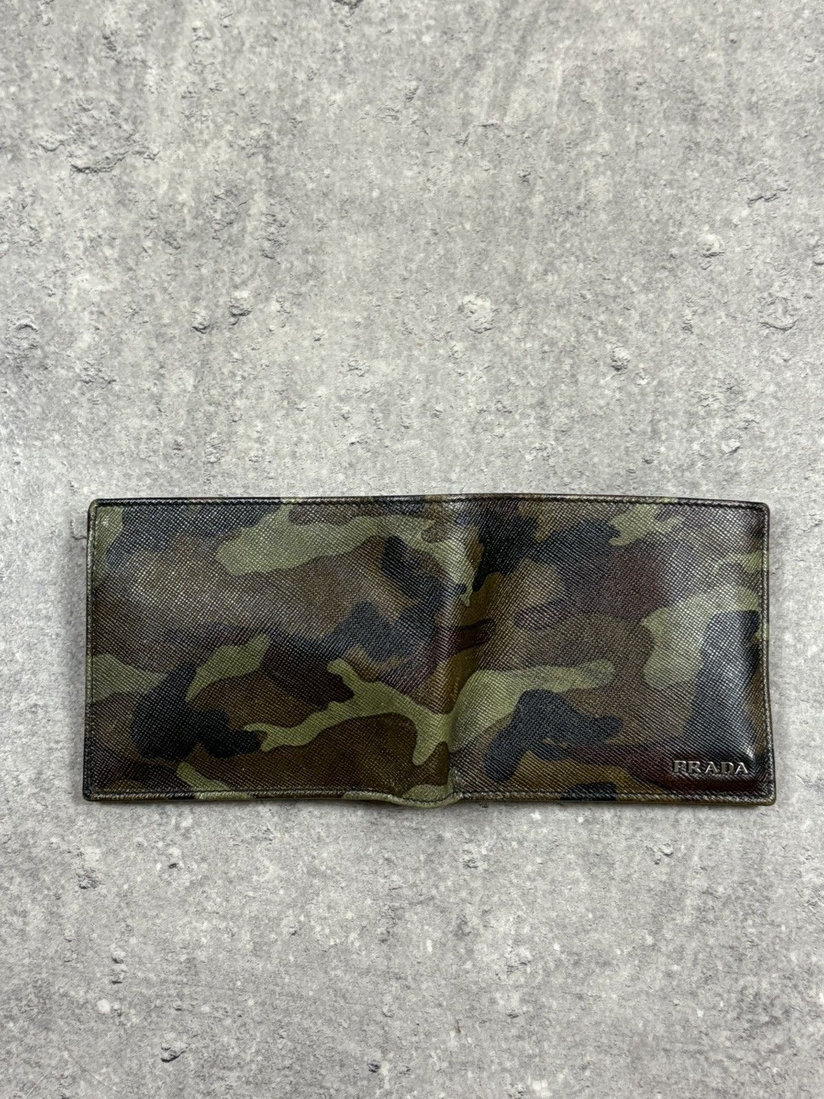 Prada PRADA Leather Camo Bifold Wallet Size ONE SIZE - 2 Thumbnail