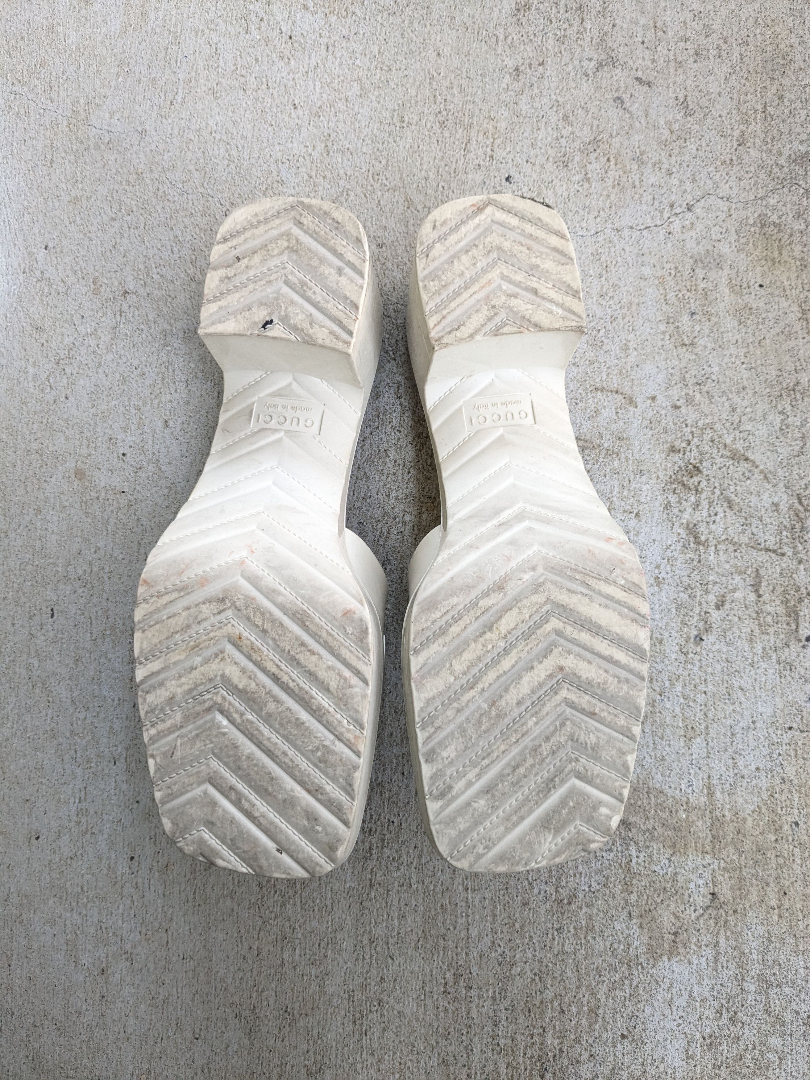 Gucci Gucci Heels Platform Rubber White Block 9 Size US 9 / IT 39 - 12 Thumbnail