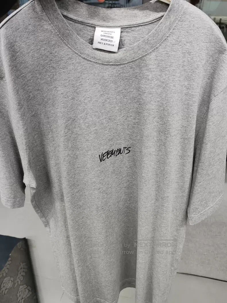Vetements VETEMENTS Gray T-Shirt Size US M / EU 48-50 / 2 - 1 Thumbnail