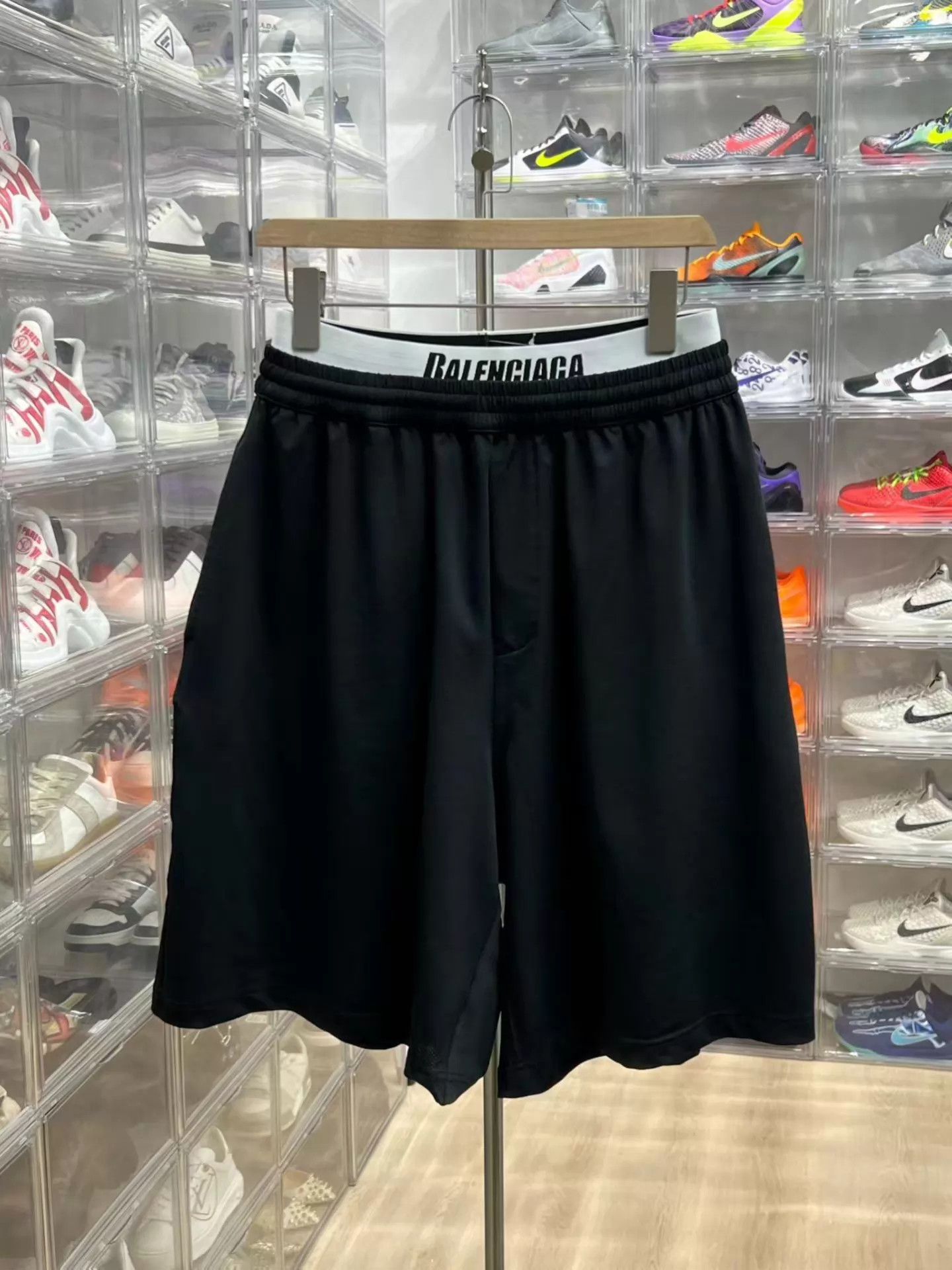 Balenciaga BALENCIAGA DoubleWaist Mesh Two-Piece Shorts S Near New Size US 30 / EU 46 - 1 Thumbnail
