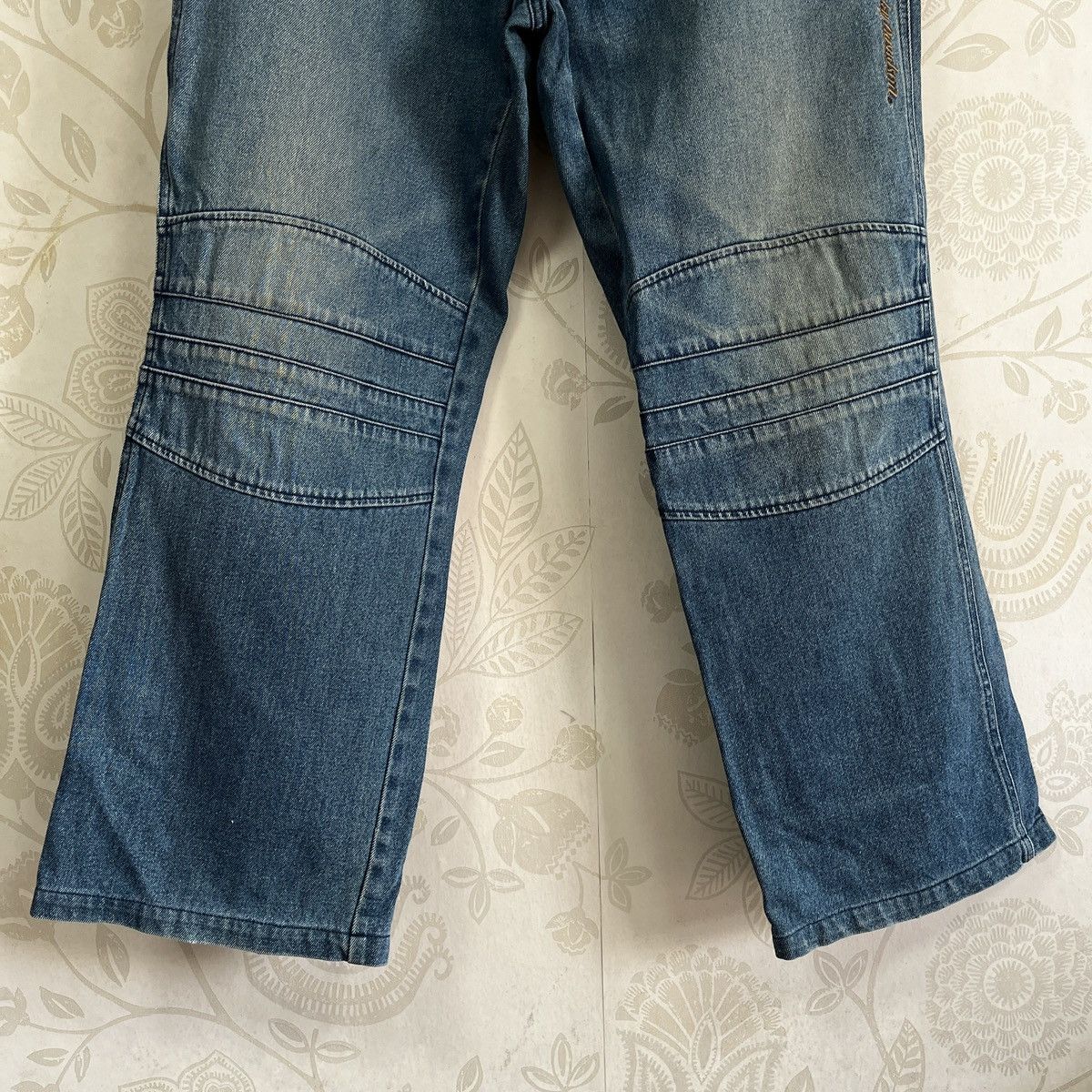 Harley Davidson × Vintage Harley Davidson Double Knee Denim Jeans Size US 35 - 10 Thumbnail