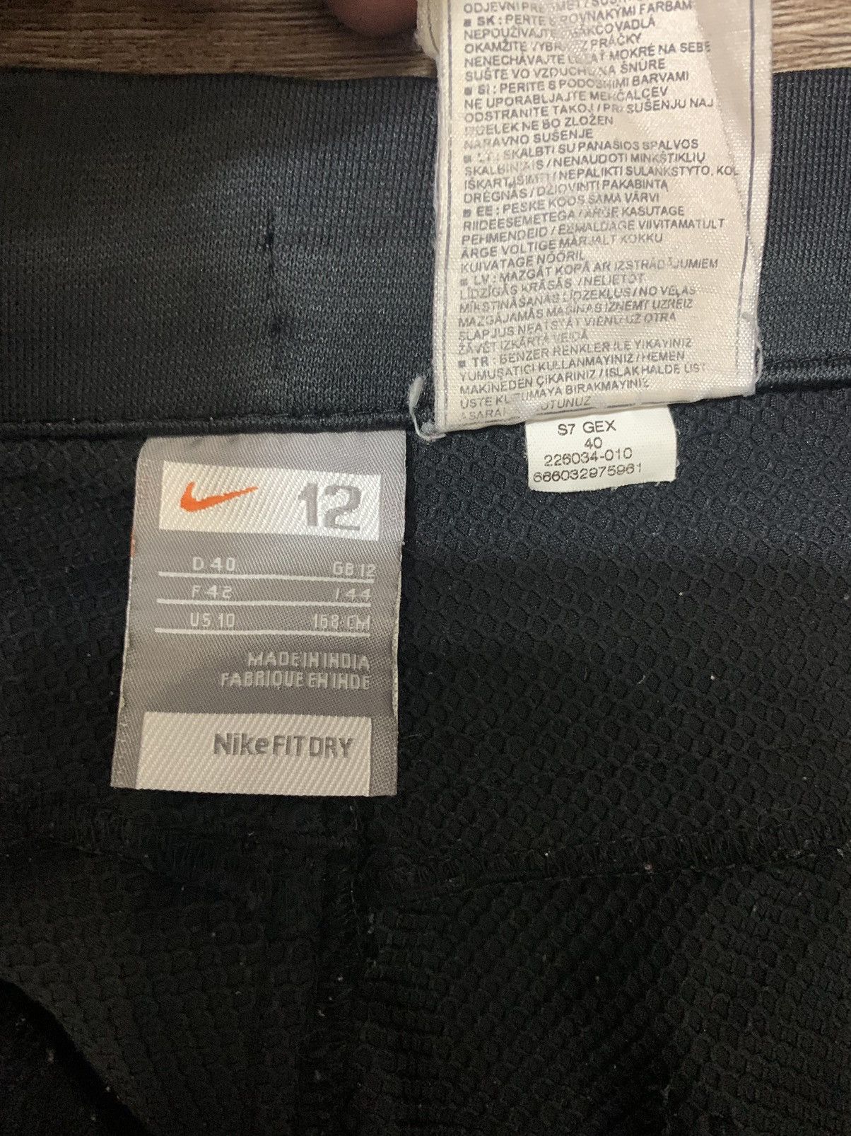 Nike × Vintage Vintage Nike Y2K Women’s Black Drill Nylon Flaps Pants Size 34" / US 12 / IT 48 - 9 Thumbnail