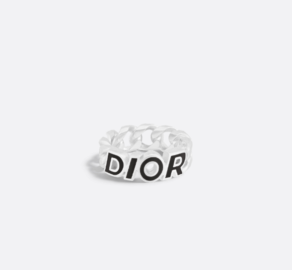 Dior o1w1db10625 Size : OS / Dior Ring in Silver/Black Size ONE SIZE - 3 Thumbnail