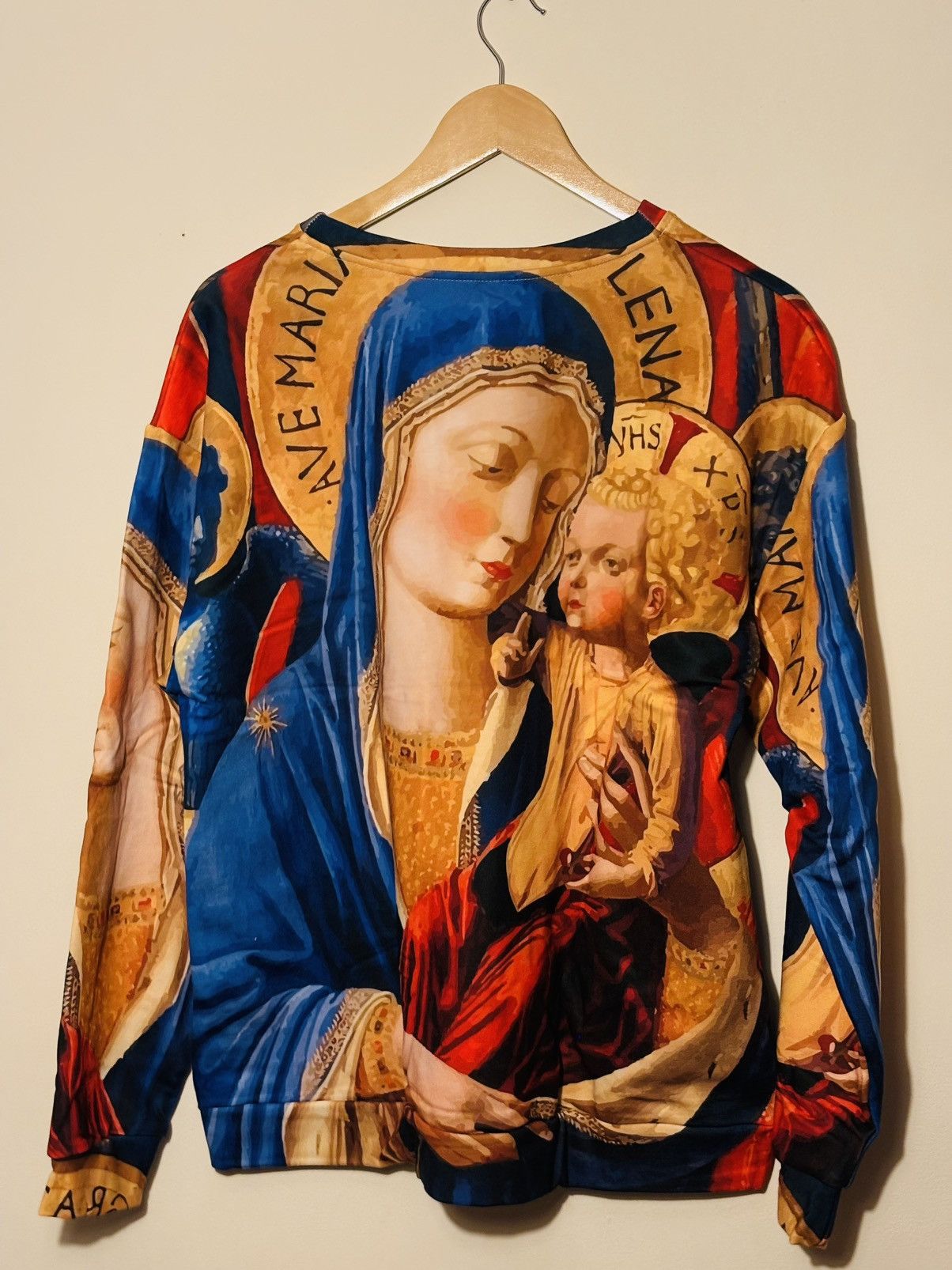Other ✨ Renaissance Madonna & Child Art Jumper (Deadstock) ✨ Size XXL / US 16-18 / IT 52-54 - 2 Thumbnail