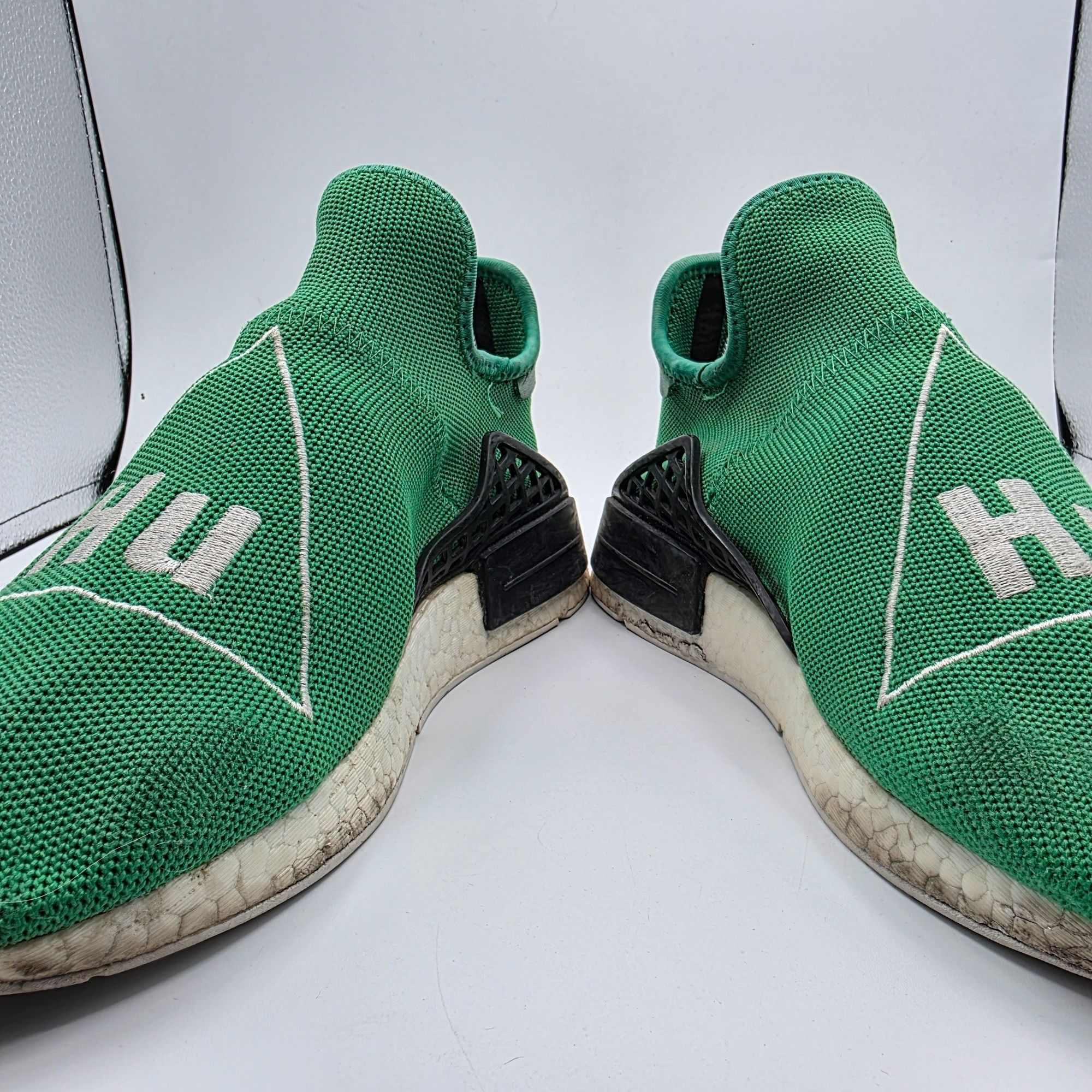 Adidas × Pharrell Adidas Pharrell x NMD Human Race Green Mens Size 9 Sneaker S Size US 9 / EU 42 - 3 Thumbnail