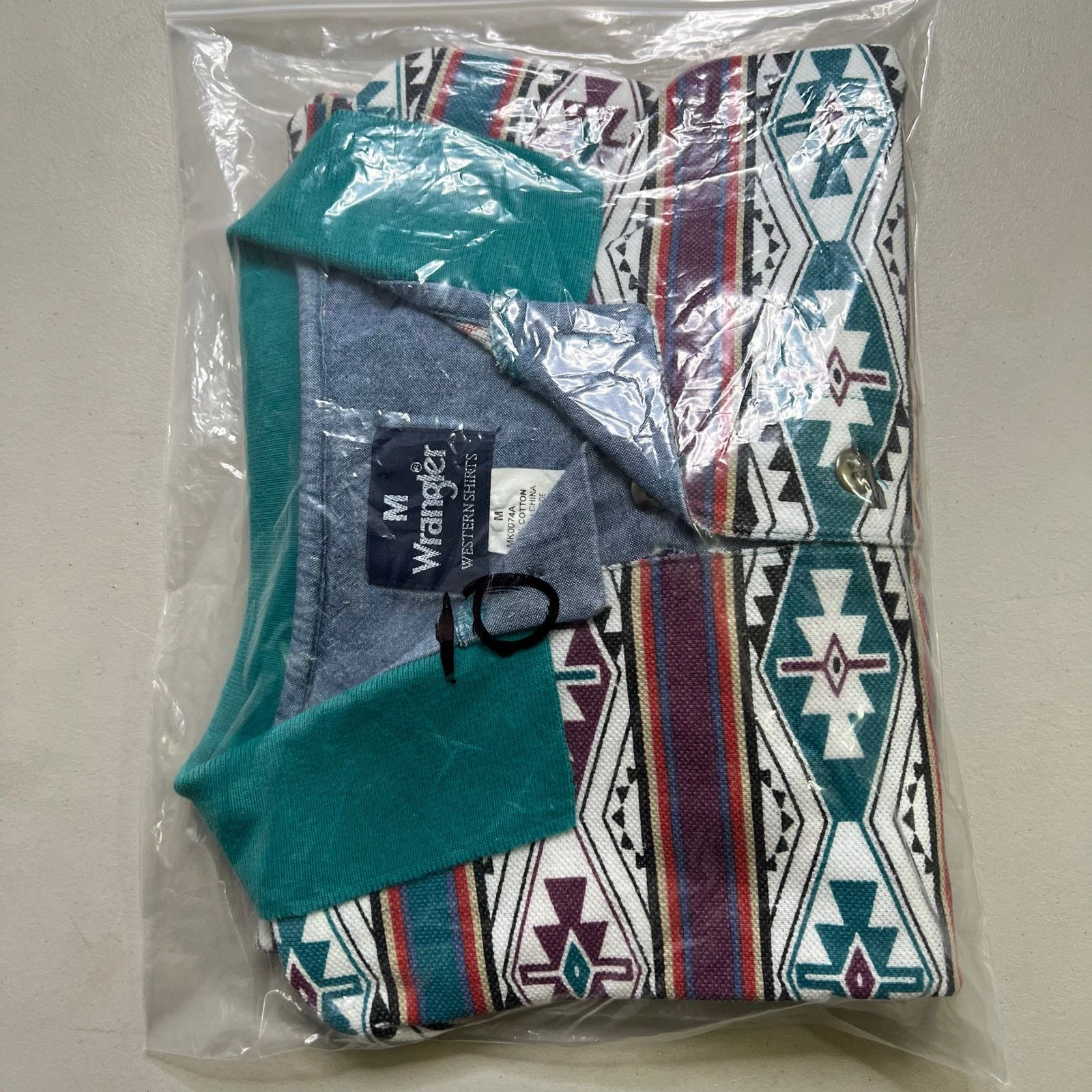 Wrangler Vintage Wrangler Western Shirts Polo Shirt Men’s M Aztec Size US M / EU 48-50 / 2 - 10 Thumbnail
