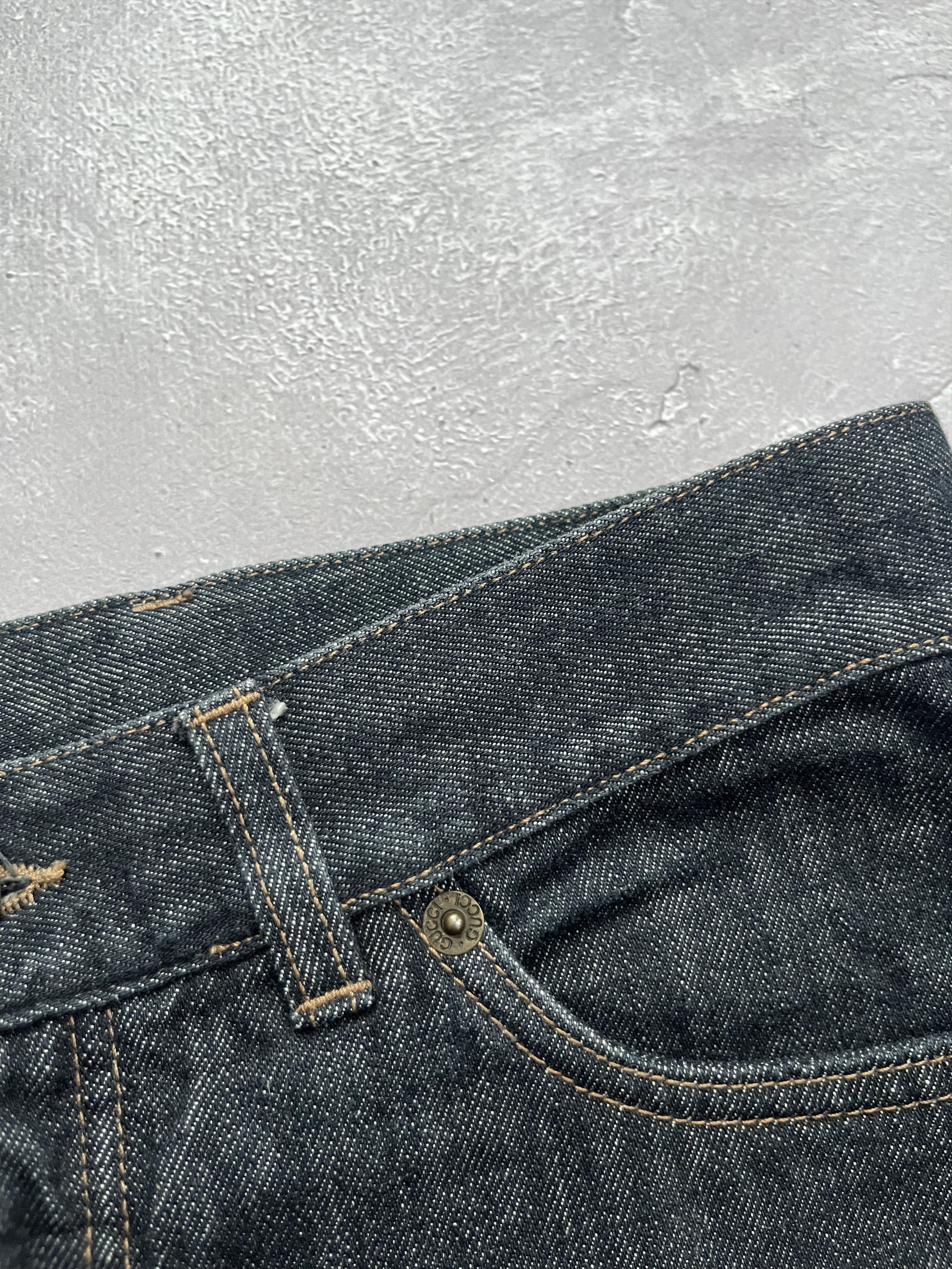 Gucci GUCCI Denim Skirt Gray Women's Size 38 Heart Logo Jeans Size 26" / US 2 / IT 38 - 5 Thumbnail