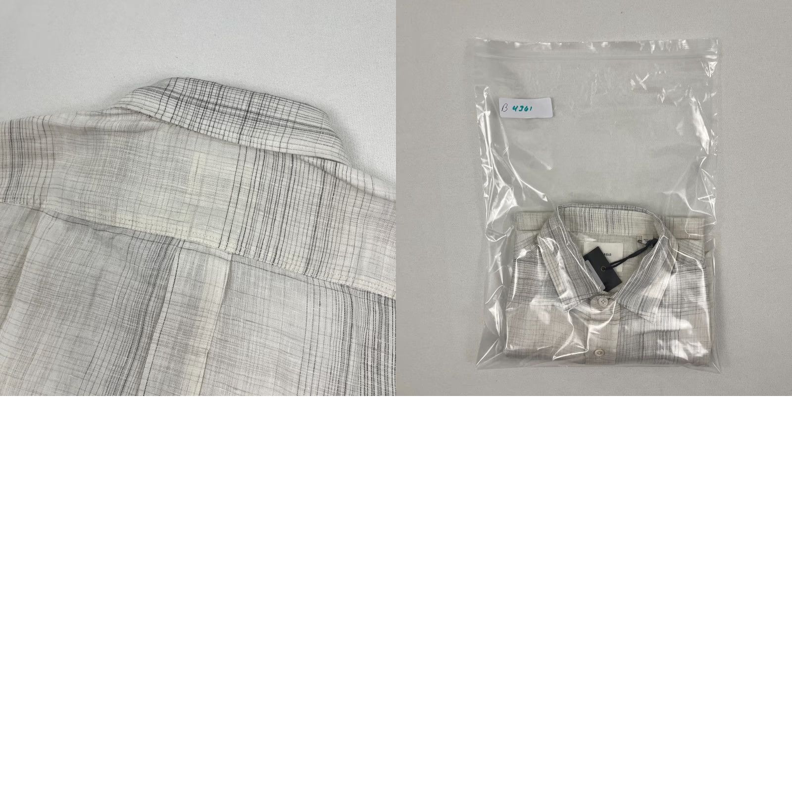 Billy Reid Billy Reid Banks Shirt Mens XS White Line Plaid Linen Button Up Short Sleeve NEW Size US XS / EU 42 / 0 - 8 Thumbnail
