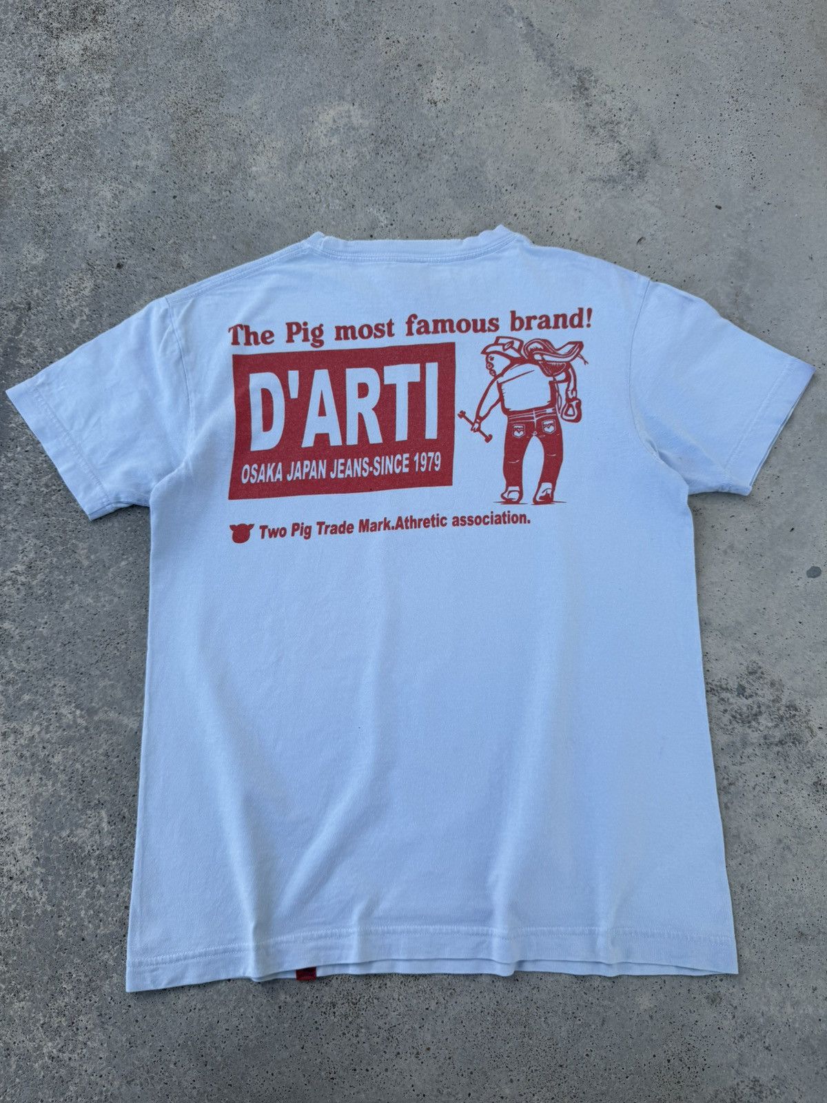 Studio D'Artisan Distressed Studio D'Artisan Pig Tees Light Blue Size US S / EU 44-46 / 1 - 1 Thumbnail