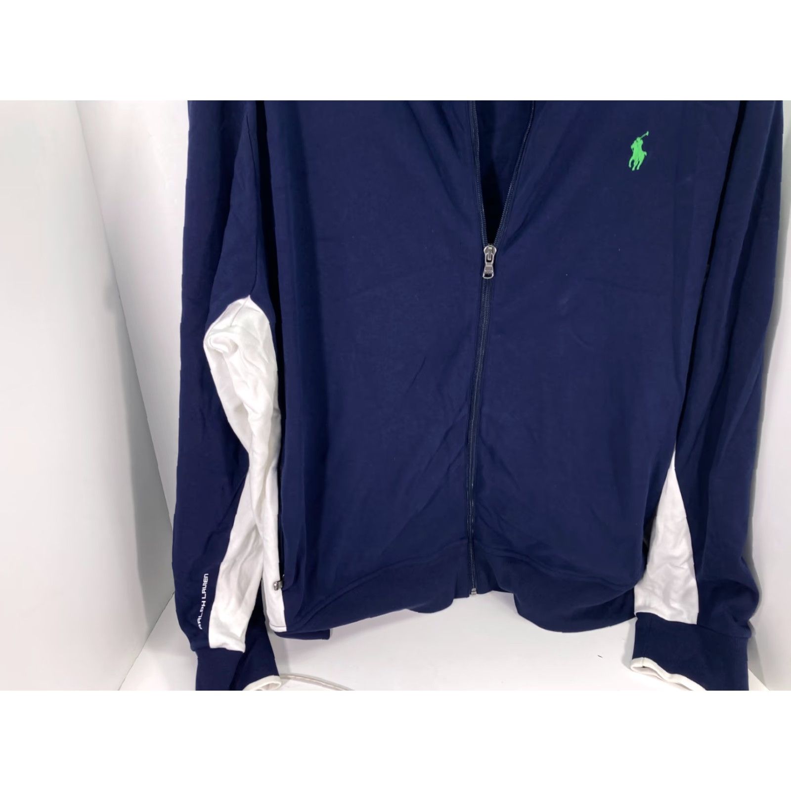 Polo Ralph Lauren Polo Ralph Lauren Track Jacket Mens XXL Zip Up Blue White Logo Windbreaker Long Sleeve Size US XXL / EU 58 / 5 - 5 Thumbnail