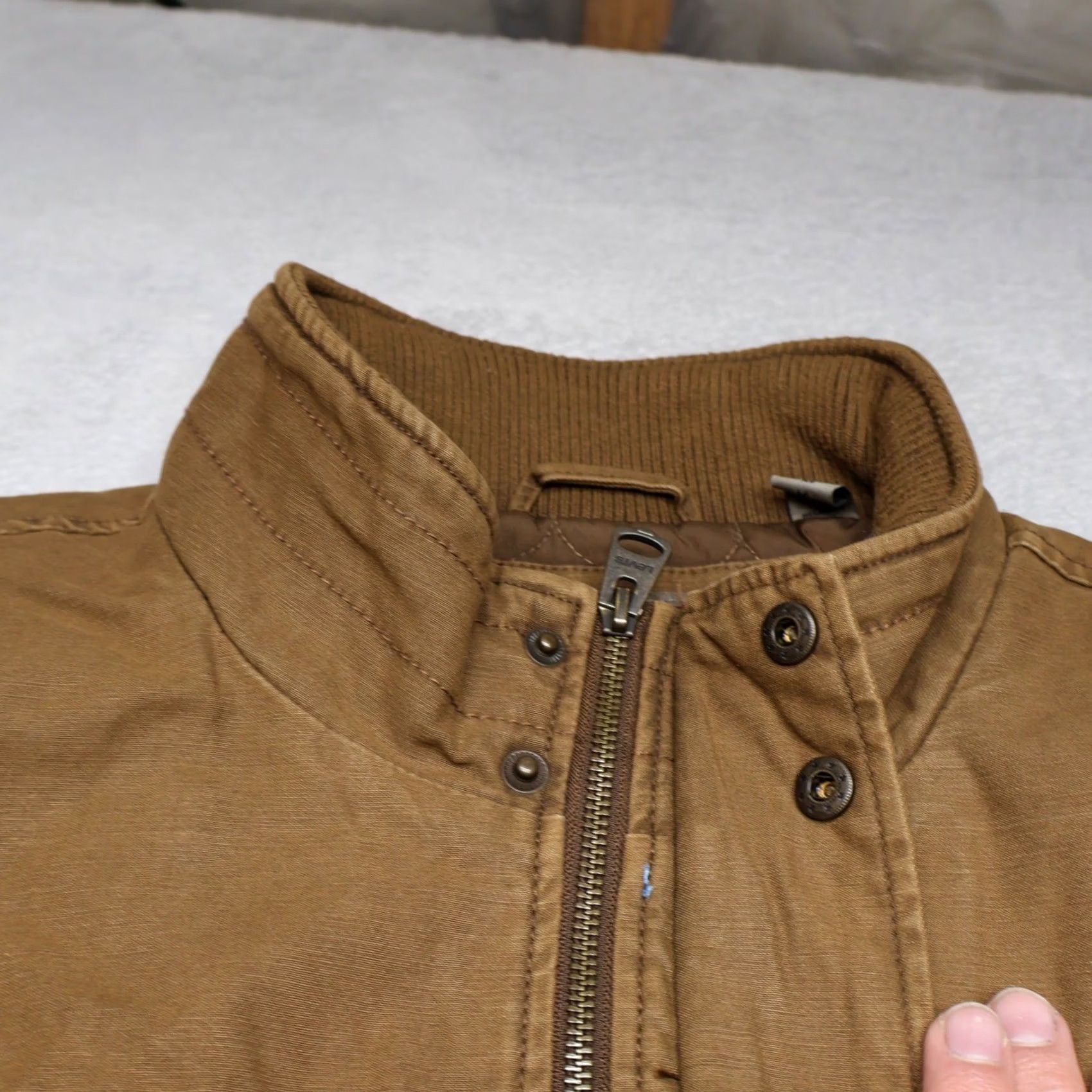 Levi's Levis Jacket Mens Medium Brown Canvas Quilt Lined Utility Field Trucker Size US M / EU 48-50 / 2 - 6 Thumbnail