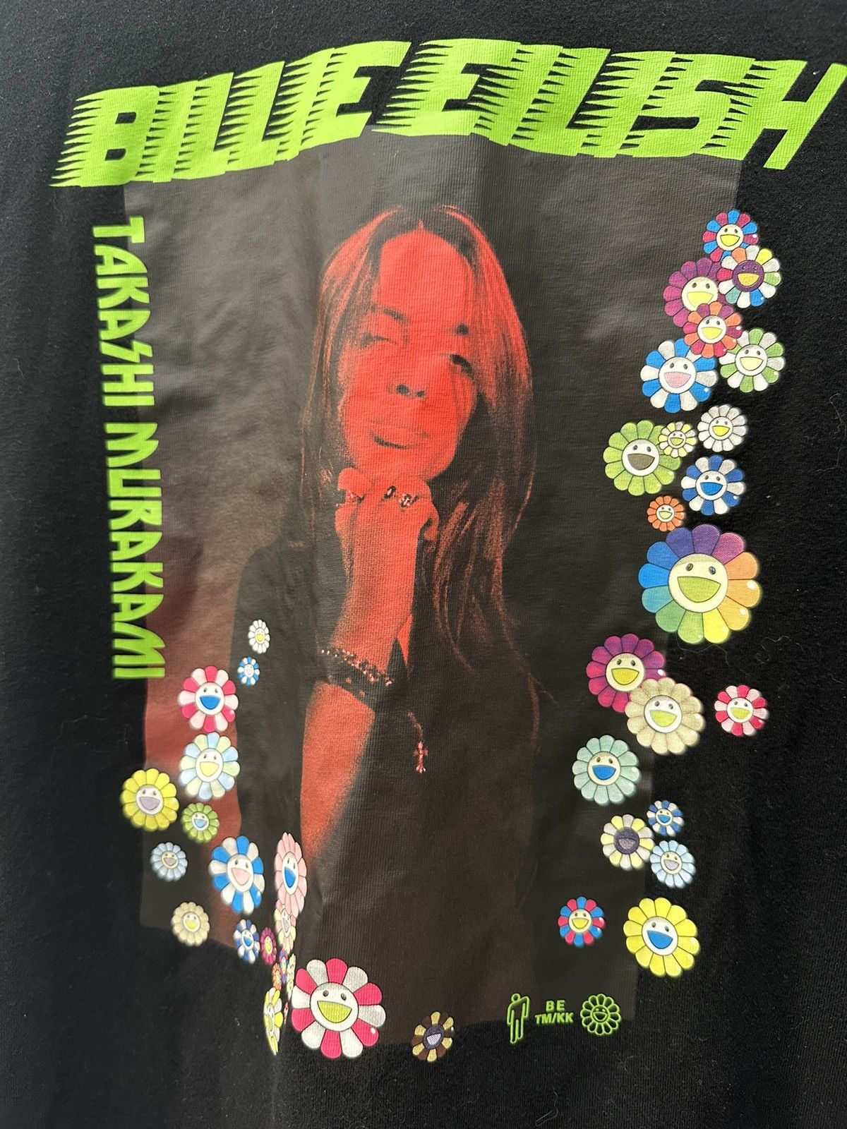 T-shirt Billie Eilish By Takashi Murakami Uniqlo - Taille L - Coton Noir - Neuf Avec étiquettes