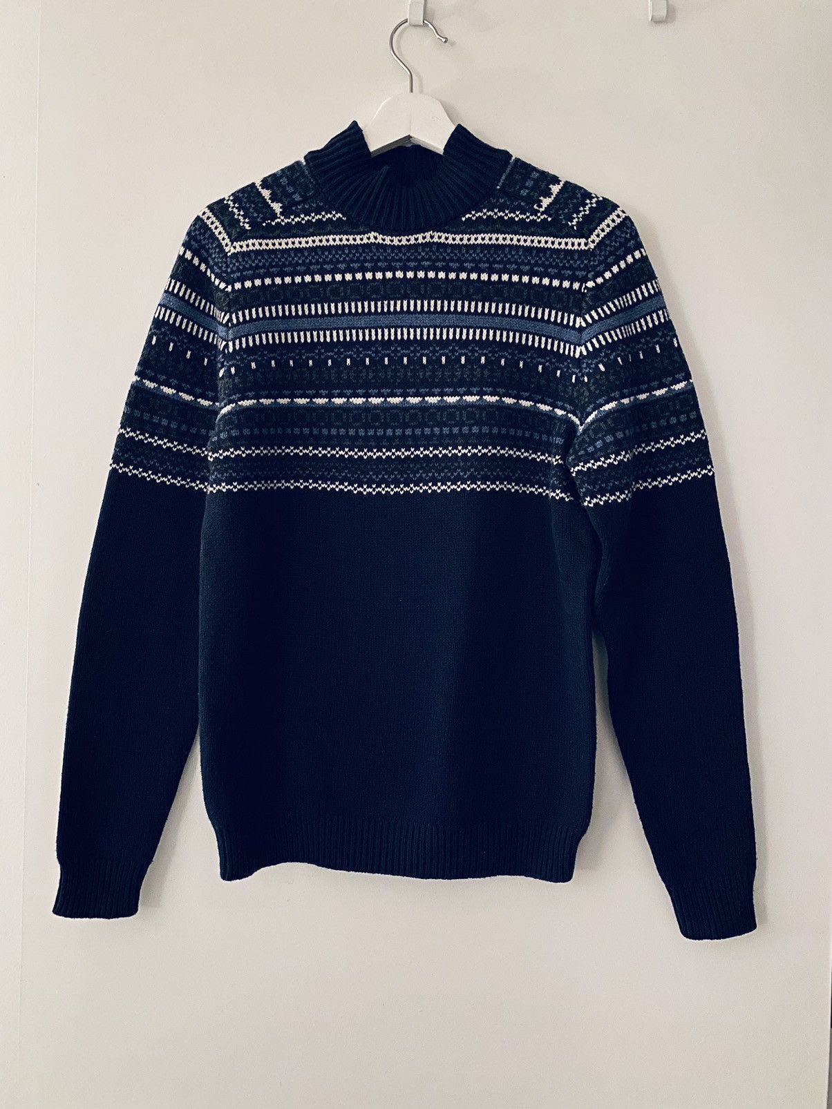 image of Rw Co Rw & Co. Crewneck Sweater (Multicolor, Xs) in Navy, Men's