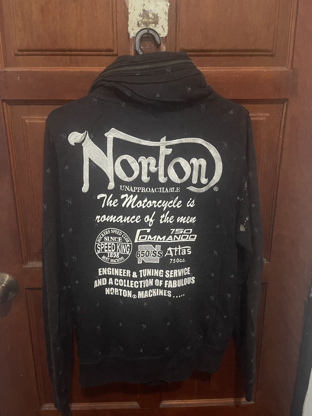 Norton Vintage Norton Zipper Hoodie Size US M / EU 48-50 / 2 - 2 Thumbnail