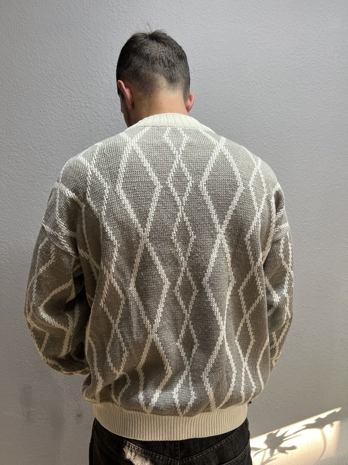 Homespun Knitwear RAPIDO SPIRIT Intarsia WINTER motive graphic SWEATER WOOL Size US L / EU 52-54 / 3 - 7 Thumbnail