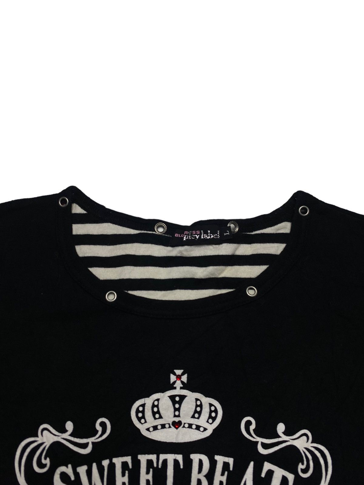 Angel Blue 2000s Blue Cross - Eyelate Rock'n'Roll Top Size M / US 6-8 / IT 42-44 - 3 Thumbnail