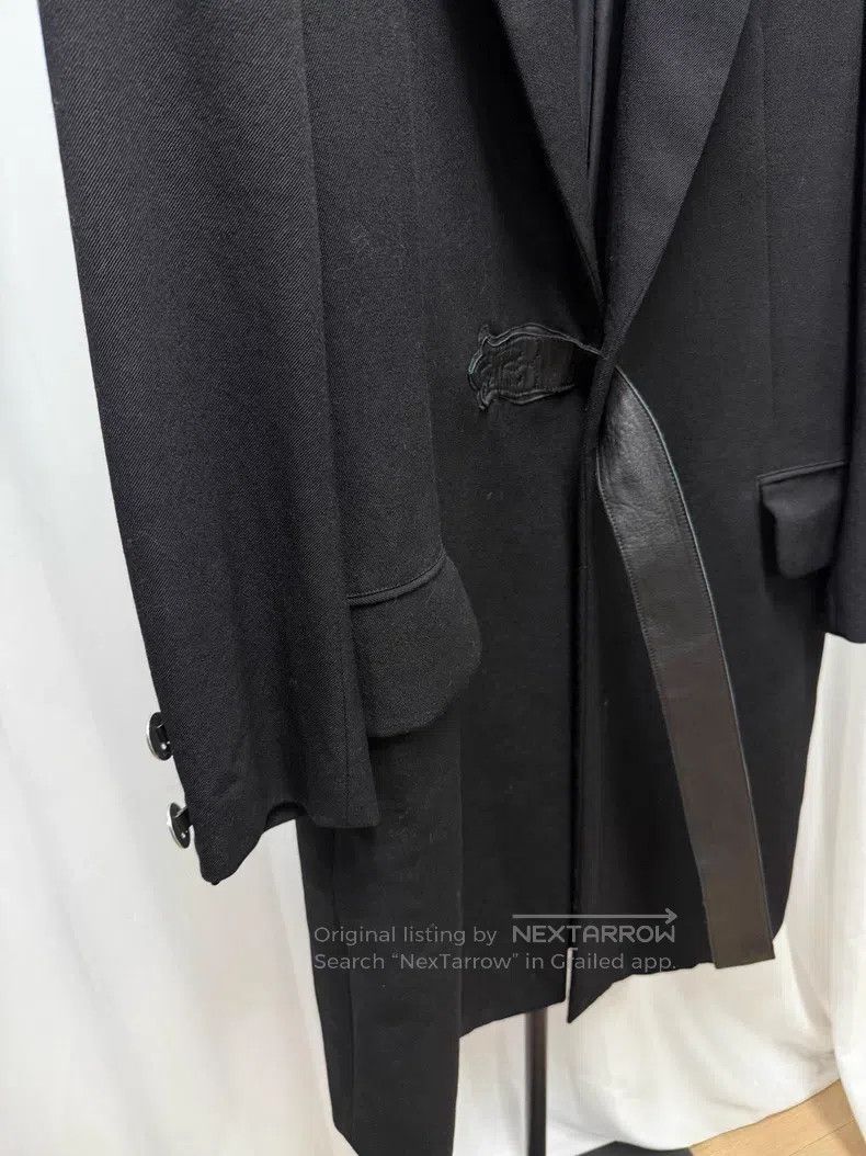 Yohji Yamamoto YOHJI YAMAMOTO Long leather wool coat Size US XL / EU 56 / 4 - 5 Thumbnail