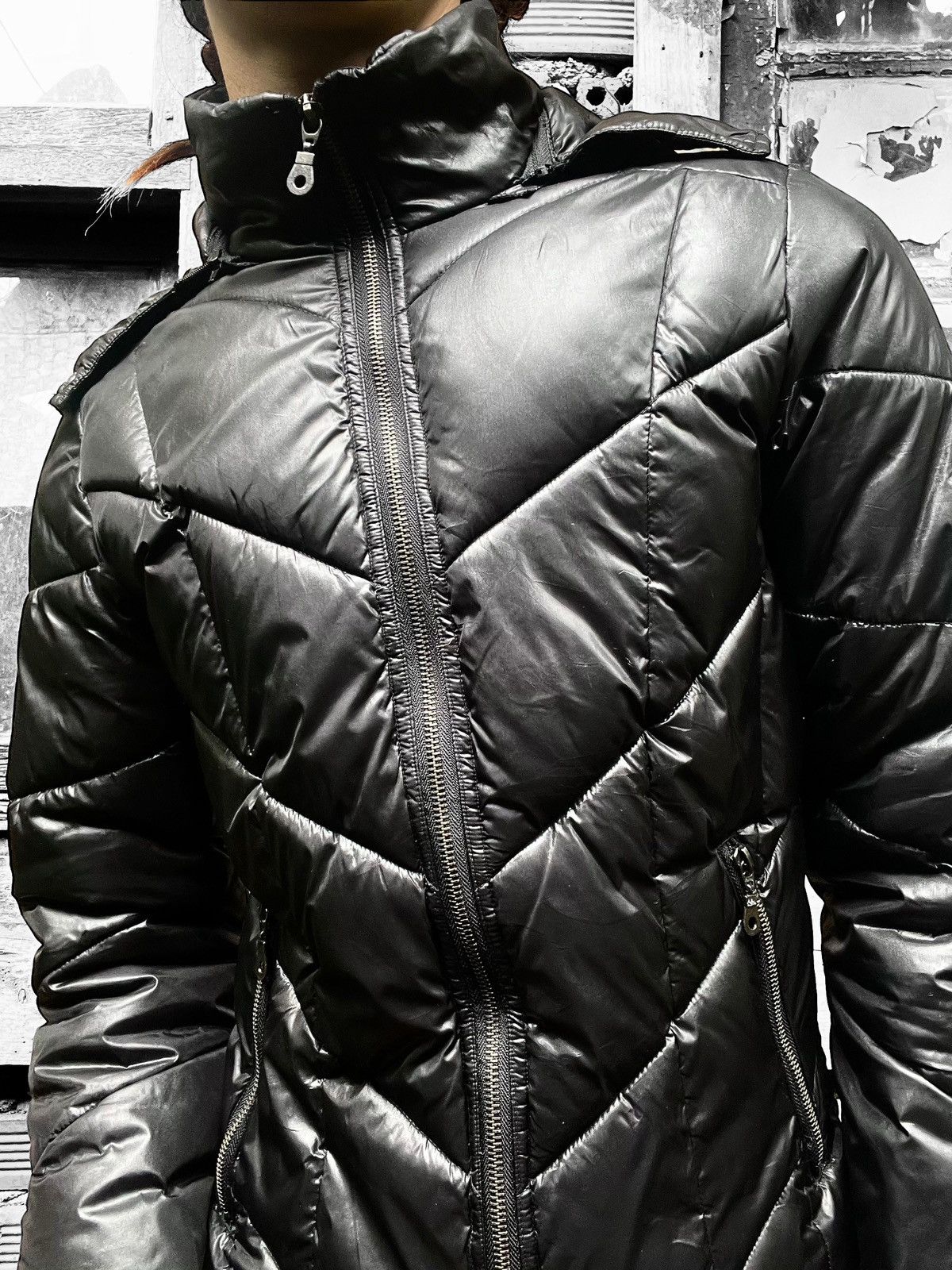 GOSTAR DE FUGA 2000s Fuga Avant-Garde Fur Puffer Jacket Size US L / EU 52-54 / 3 - 4 Thumbnail