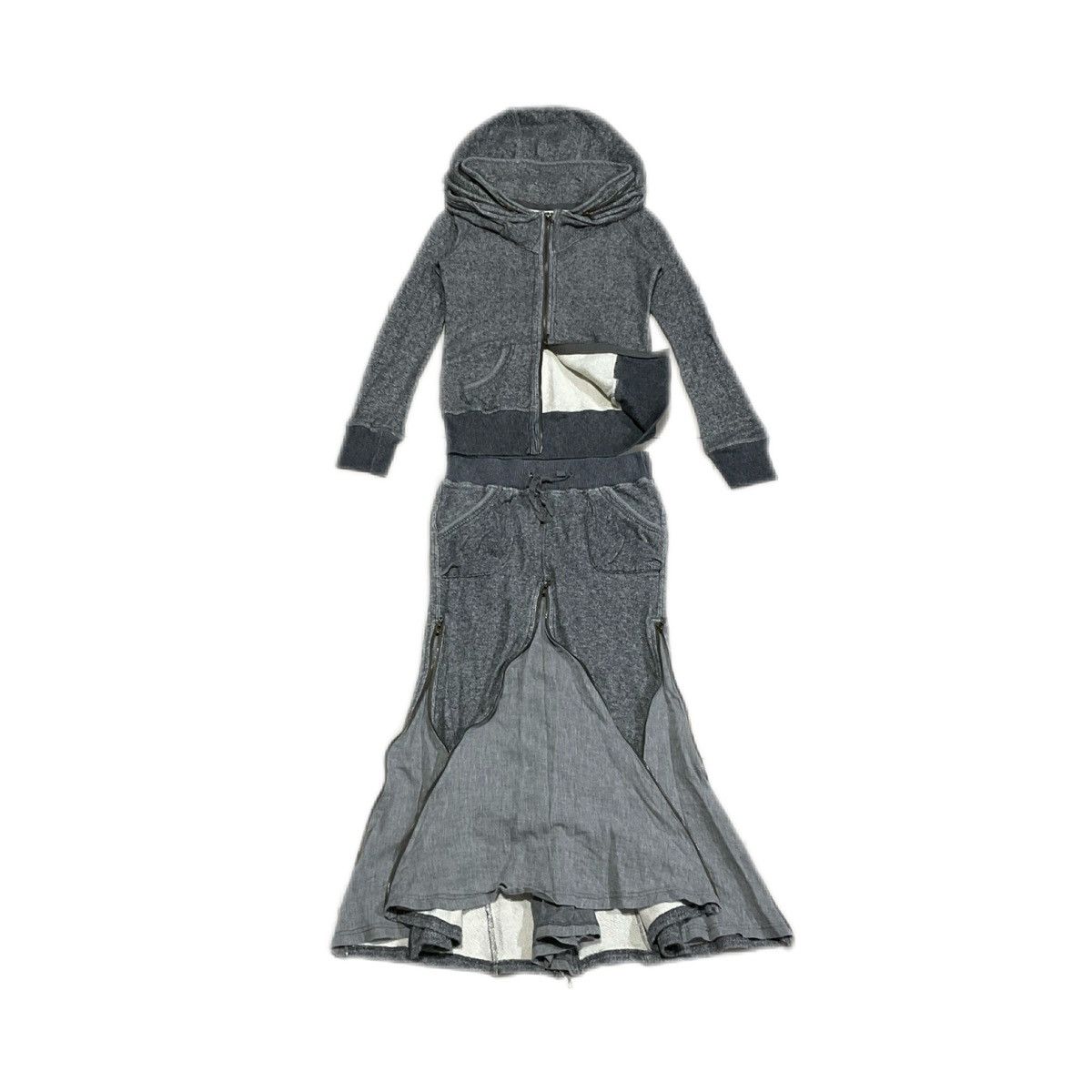 If Six Was Nine × Japanese Brand × Le Grande Bleu (L.G.B.) 🔥Rare Archived G.O.A Bono Hoodie & Zipper Skirt Set Size US M / EU 48-50 / 2 - 3 Thumbnail