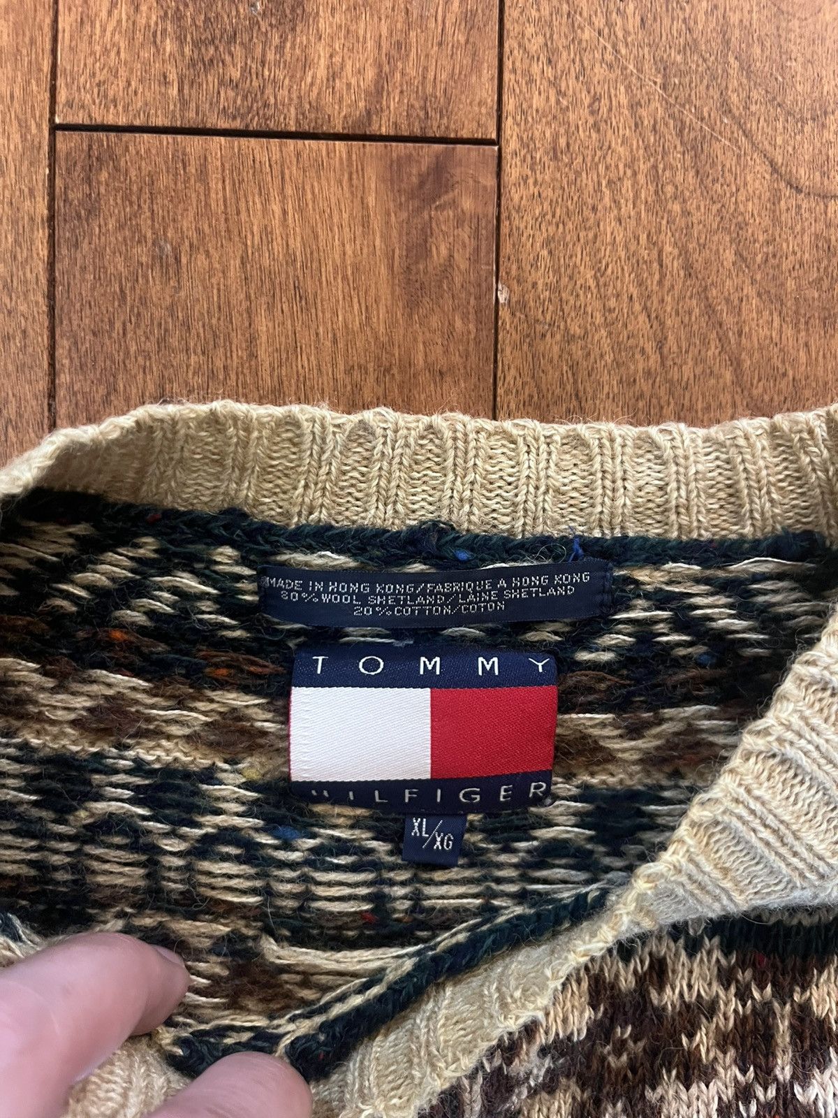 Tommy Hilfiger Vintage tommy hilfiger knit sweater Size US XL / EU 56 / 4 - 3 Thumbnail