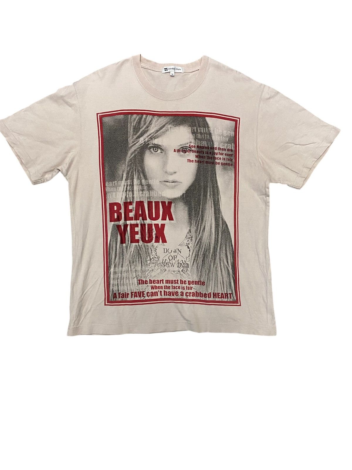 Hysteric Glamour 2000s Modish Style Japan France Poem tee Size US M / EU 48-50 / 2 - 1 Thumbnail