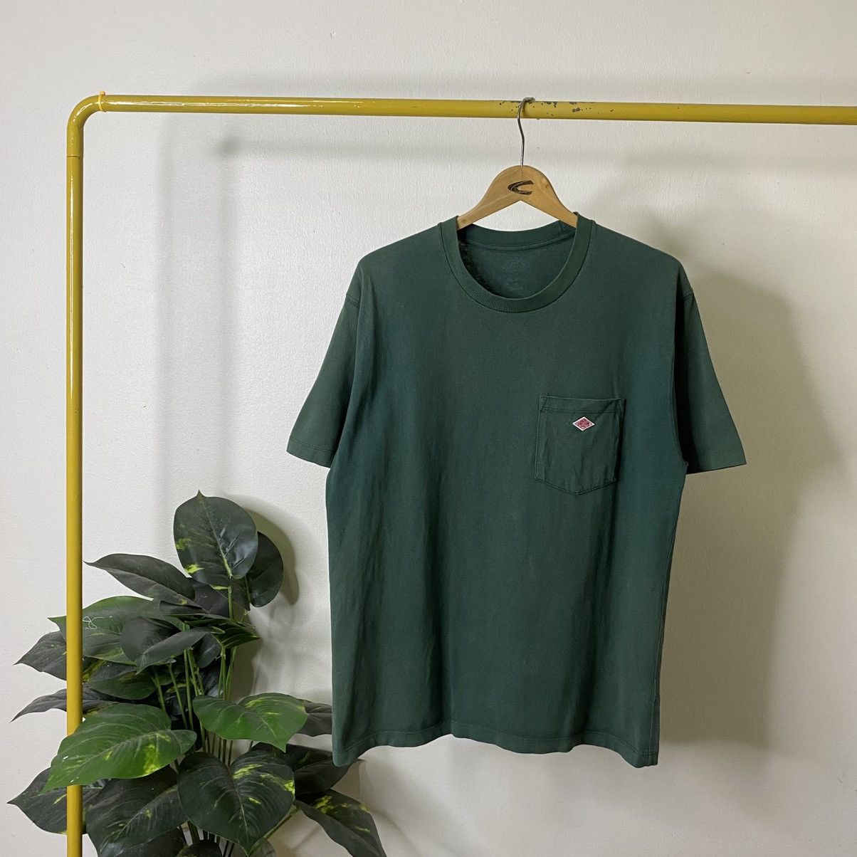 Danton Y2K Danton Green Single Pocket Blank T Shirt Size US L / EU 52-54 / 3 - 1 Thumbnail