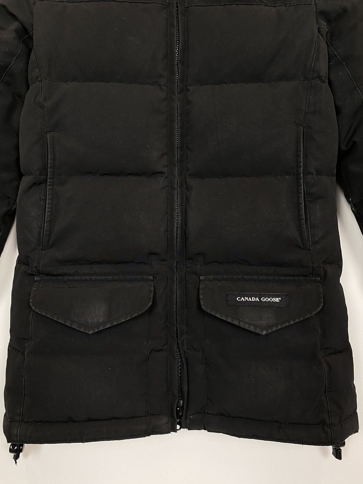 Canada Goose Canada Goose White Duck Down Long Sleeve Coat Jacket Black Size US XXS / EU 40 - 3 Thumbnail