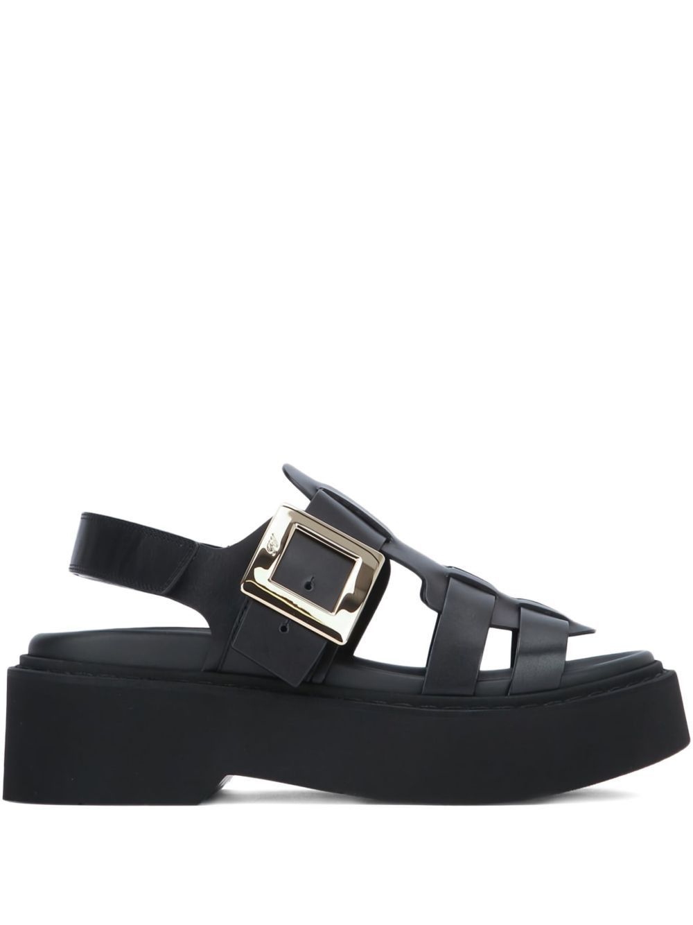 Roger Vivier VIV RANGERS LEATHER SANDALS Size US 7 / IT 37 - 1 Thumbnail