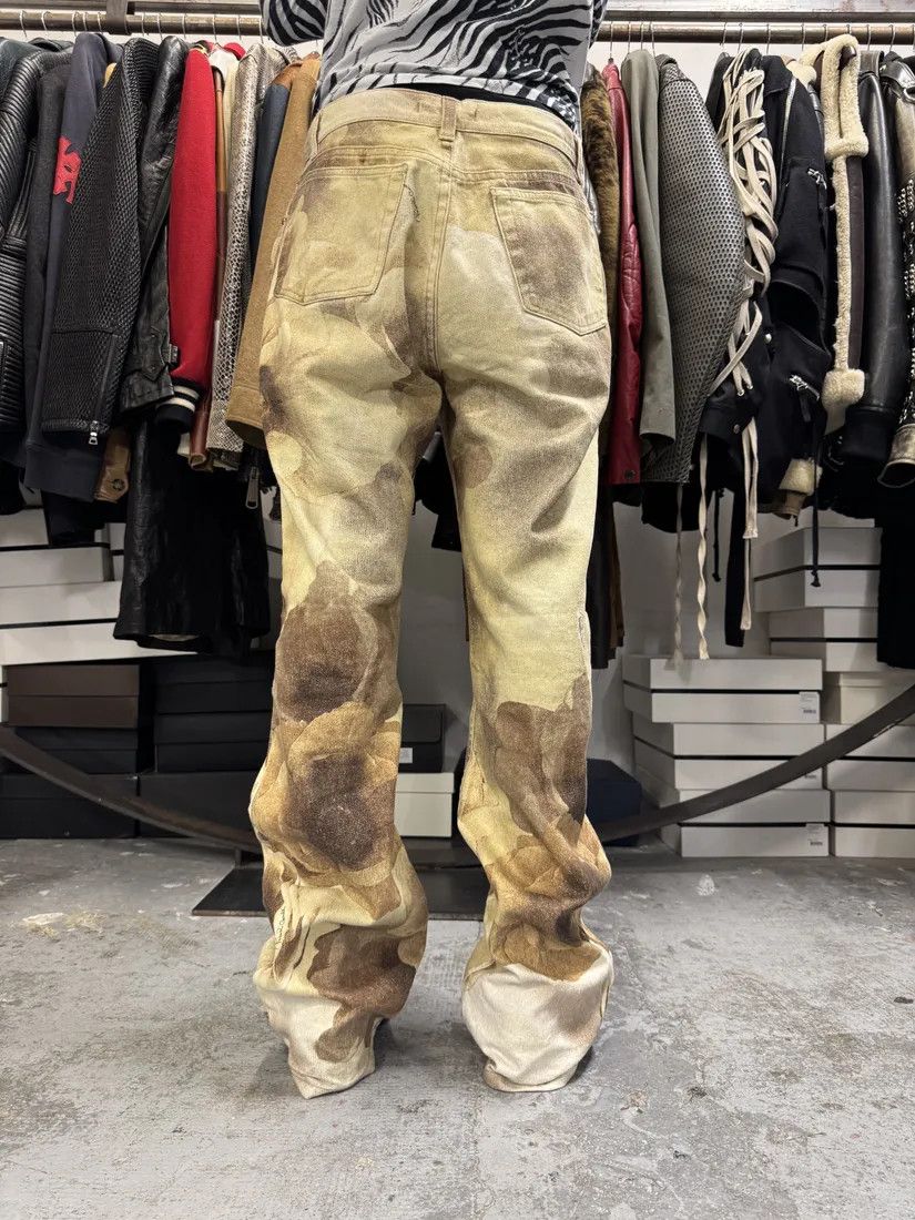 Designer × Vintage FW1999 Roberto Cavalli Creamy Beige Flowers Nature Pants Size US 32 / EU 48 - 5 Thumbnail