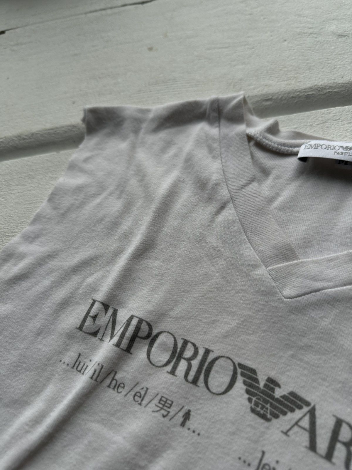 Armani 🚨VNTG Emporio Armani Jeans big monogram TANK TOP big logo Size US S / EU 44-46 / 1 - 10 Thumbnail