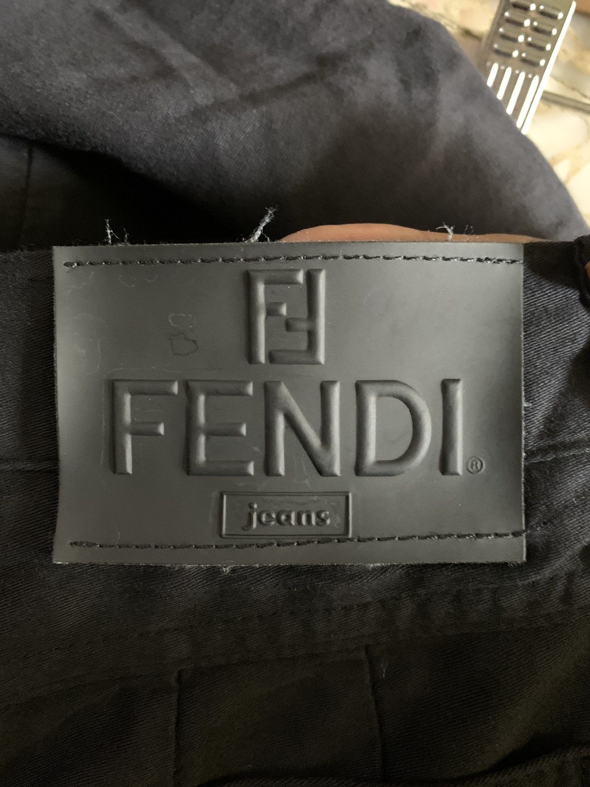 Fendi 💥Fendi Roma Italy Hight Waist Black Pant Size 26" / US 2 / IT 38 - 10 Thumbnail