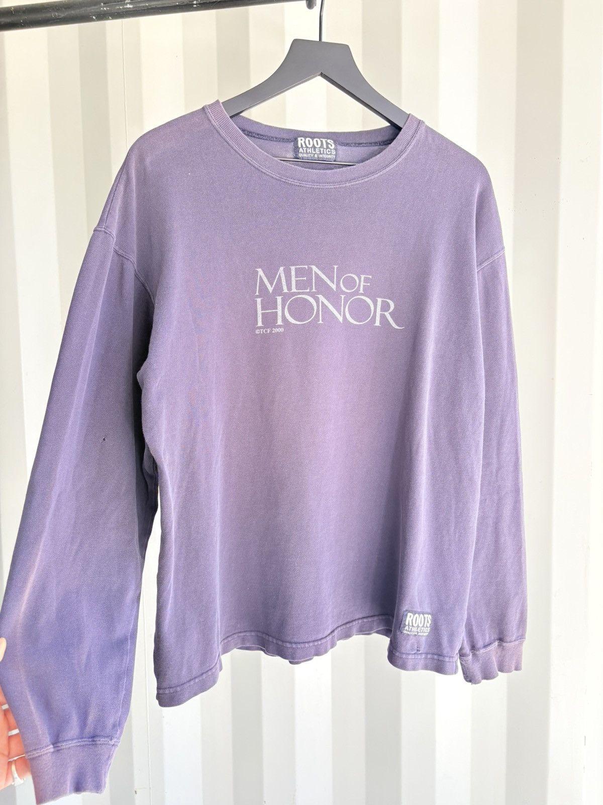 Vintage Vintage Men Of Honor Faded Distressed Shirt GRUNGE Size US XL / EU 56 / 4 - 2 Thumbnail